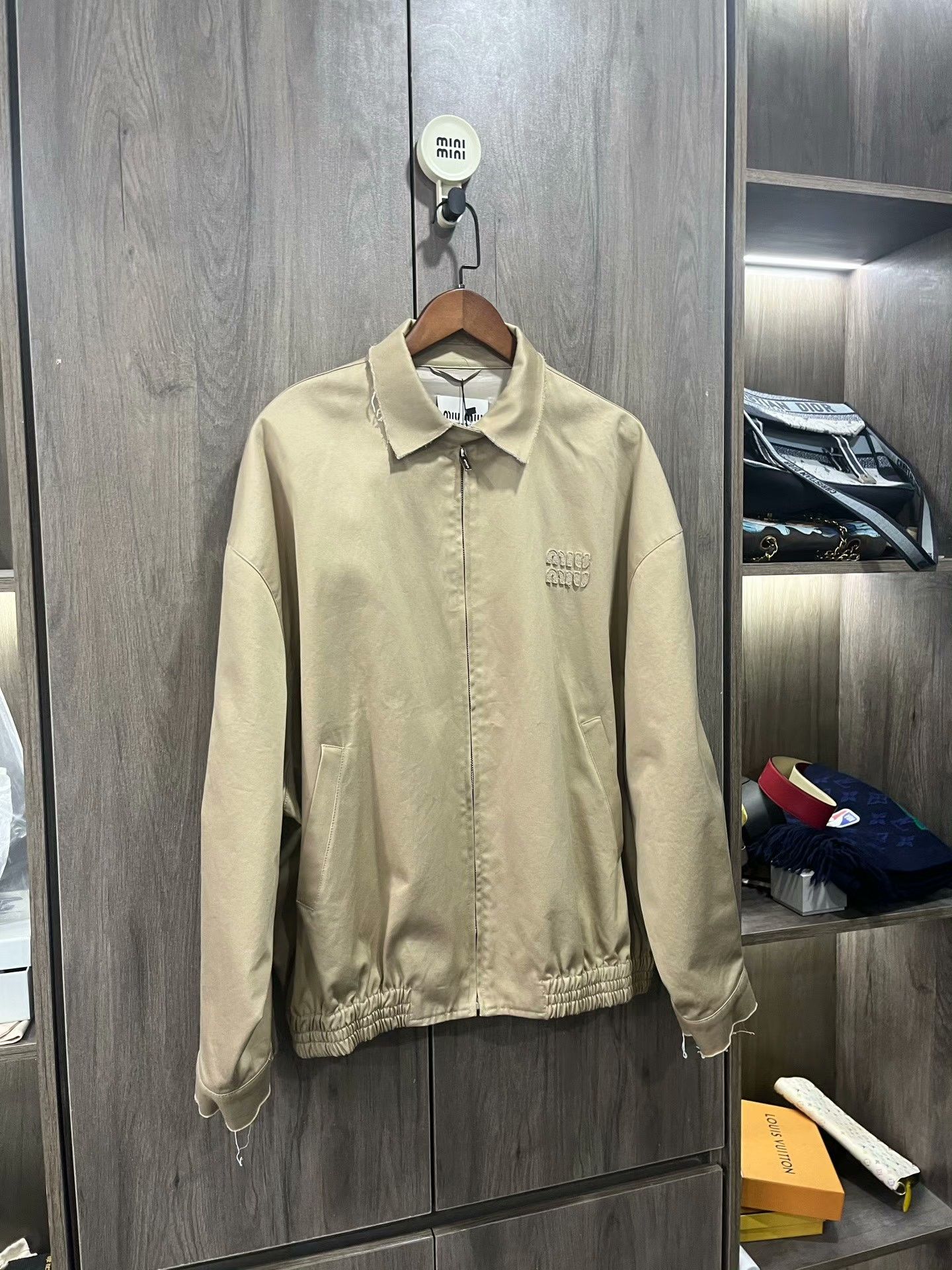 Miu Miu MIU MIU SS22 Solid Logo Zip Casual Jacket Size M / US 6-8 / IT 42-44 - 7 Thumbnail