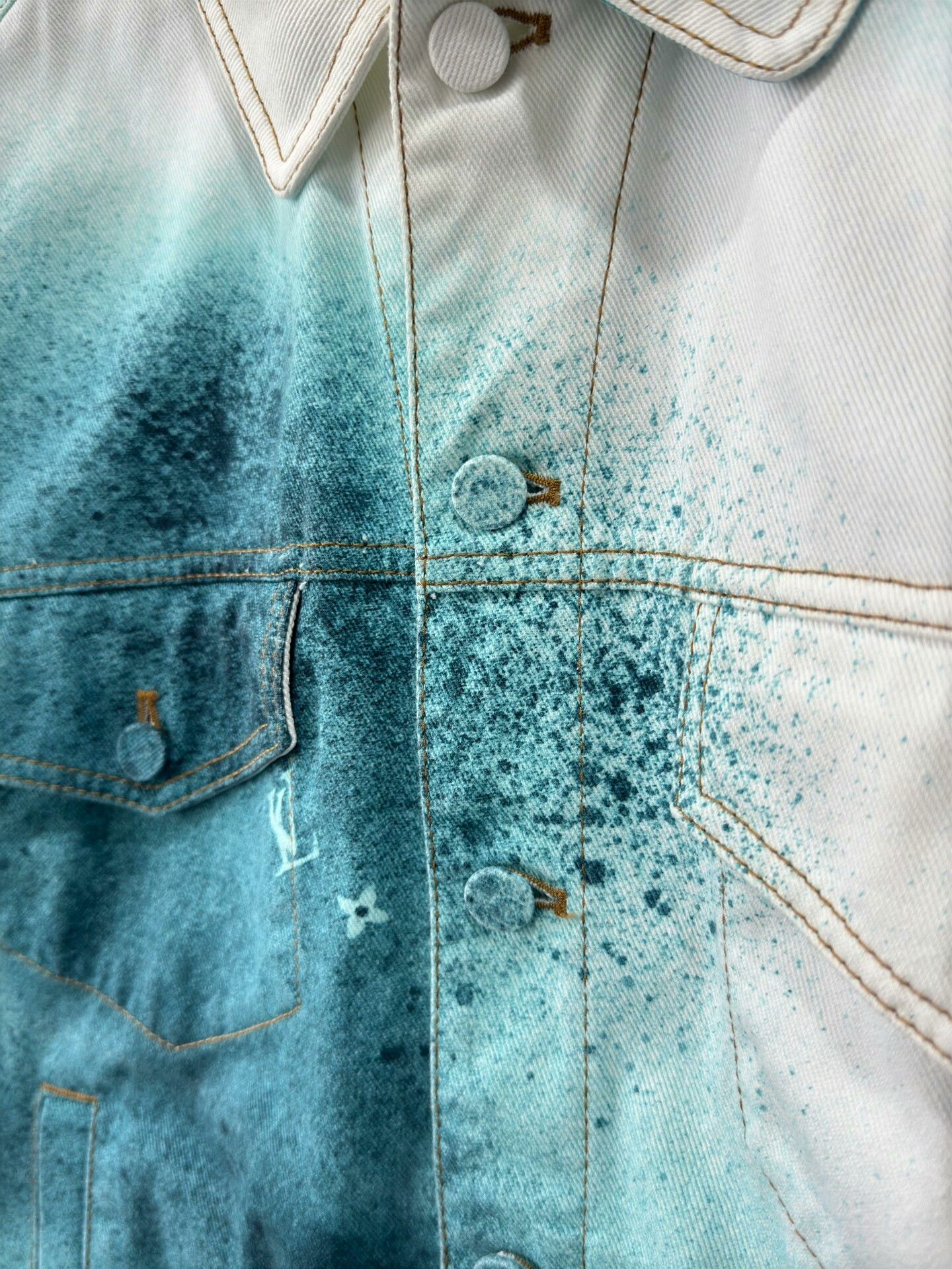 Louis Vuitton Louis Vuitton Starry Monogram Denim Jacket Size US L / EU 52-54 / 3 - 7 Thumbnail