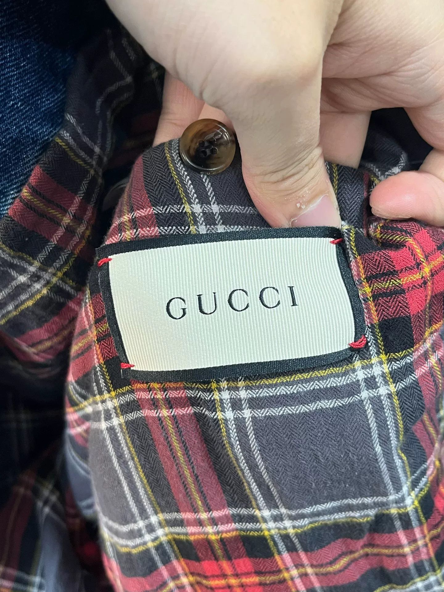 Gucci Gucci Washed Logo Denim Jacket Size US L / EU 52-54 / 3 - 6 Thumbnail