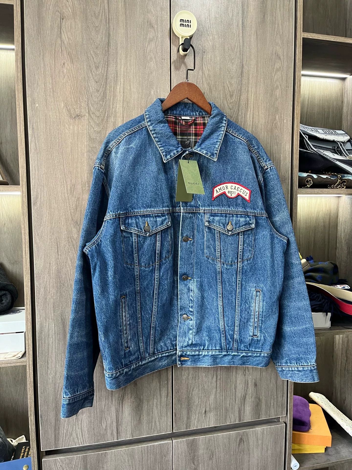 Gucci Gucci Washed Logo Denim Jacket Size US L / EU 52-54 / 3 - 7 Thumbnail