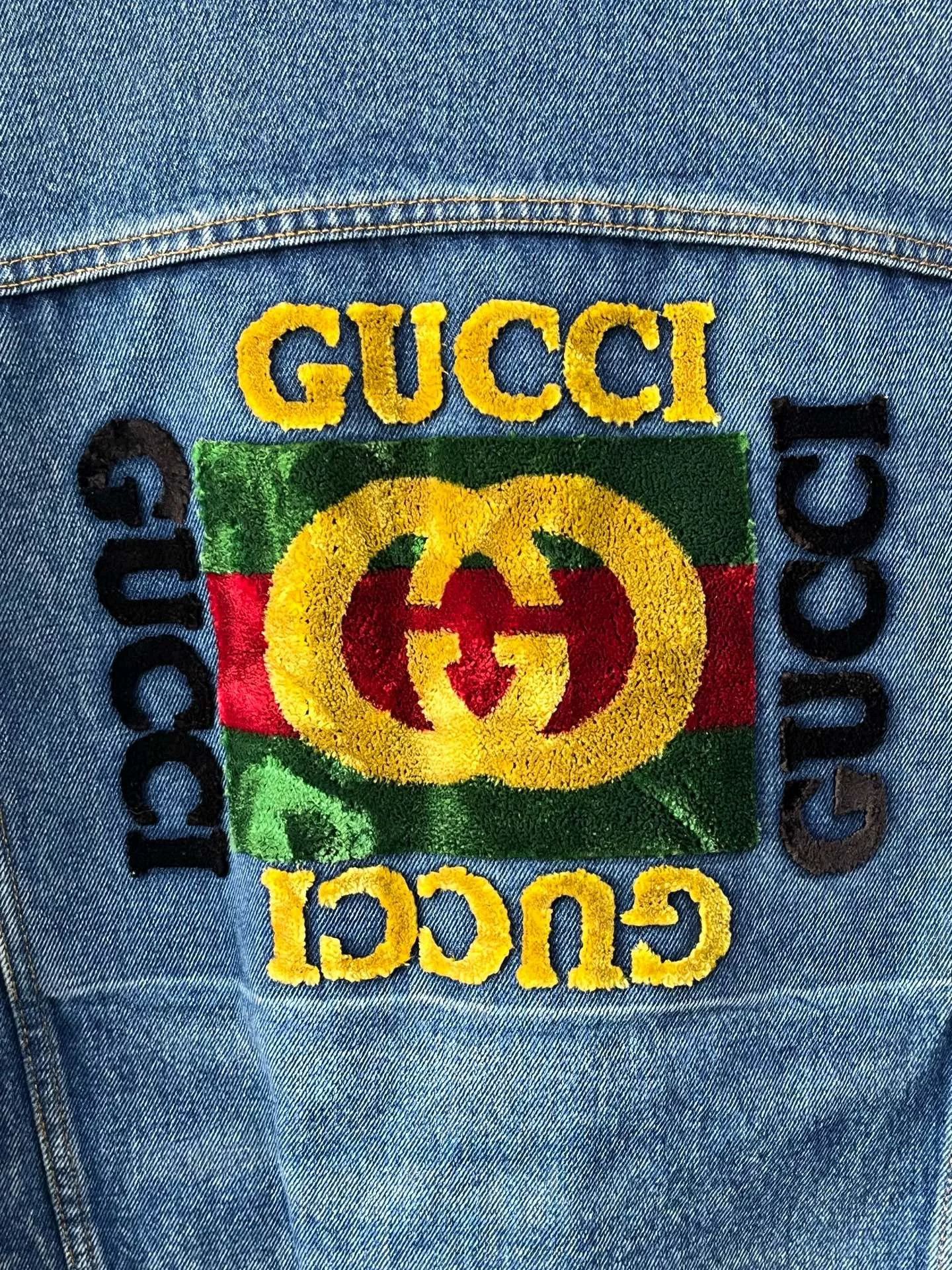 Gucci Gucci Washed Logo Denim Jacket Size US L / EU 52-54 / 3 - 3 Thumbnail