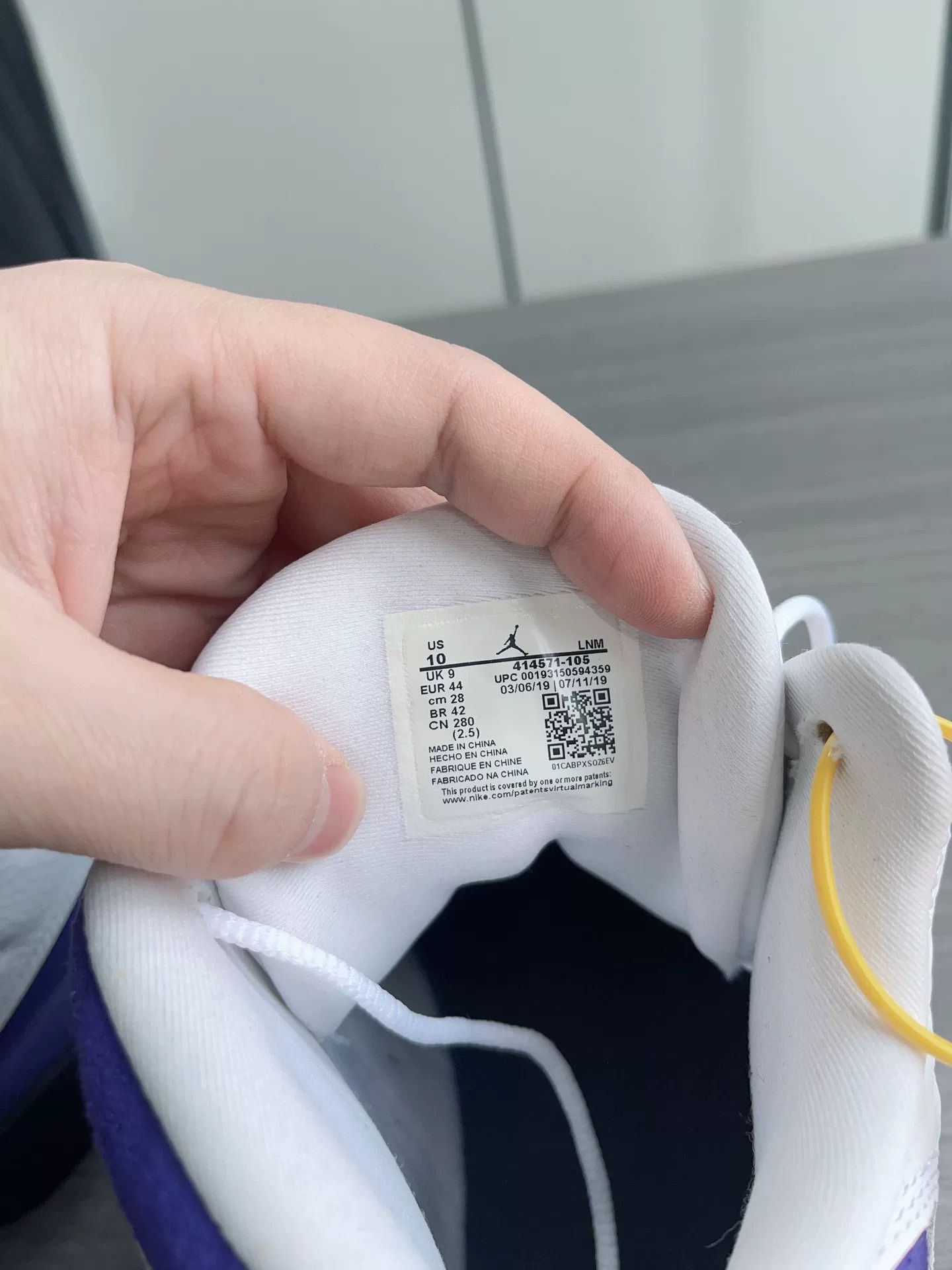 Jordan Brand Air Jordan 13 White Purple Lakers Size US 10 / EU 43 - 8 Thumbnail