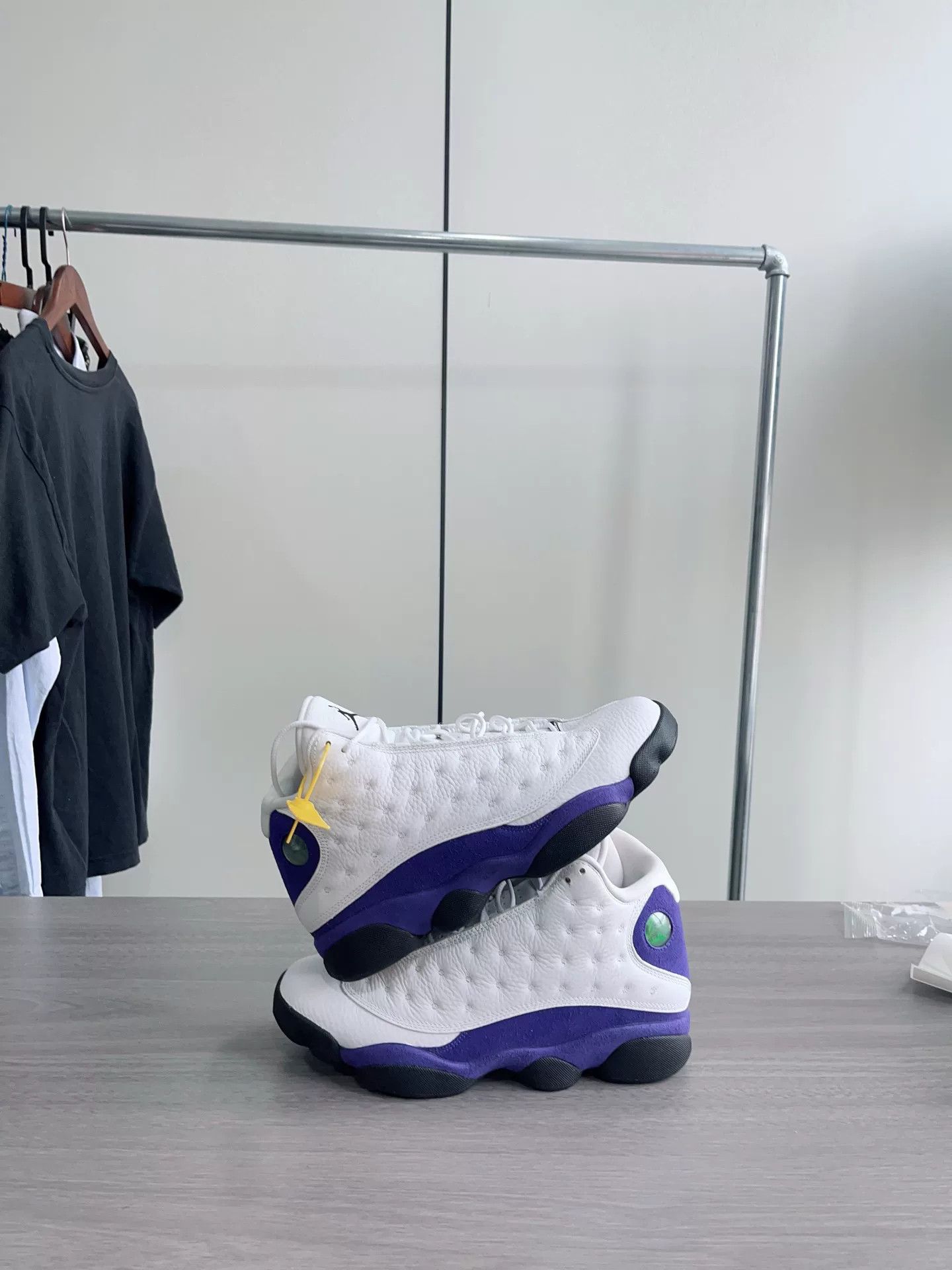 Jordan Brand Air Jordan 13 White Purple Lakers Size US 10 / EU 43 - 5 Thumbnail