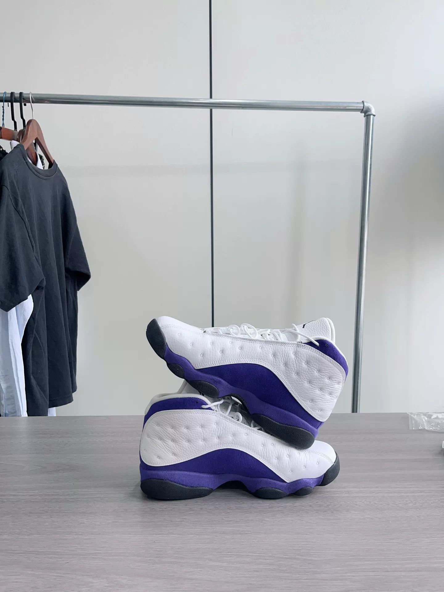 Jordan Brand Air Jordan 13 White Purple Lakers Size US 10 / EU 43 - 6 Thumbnail