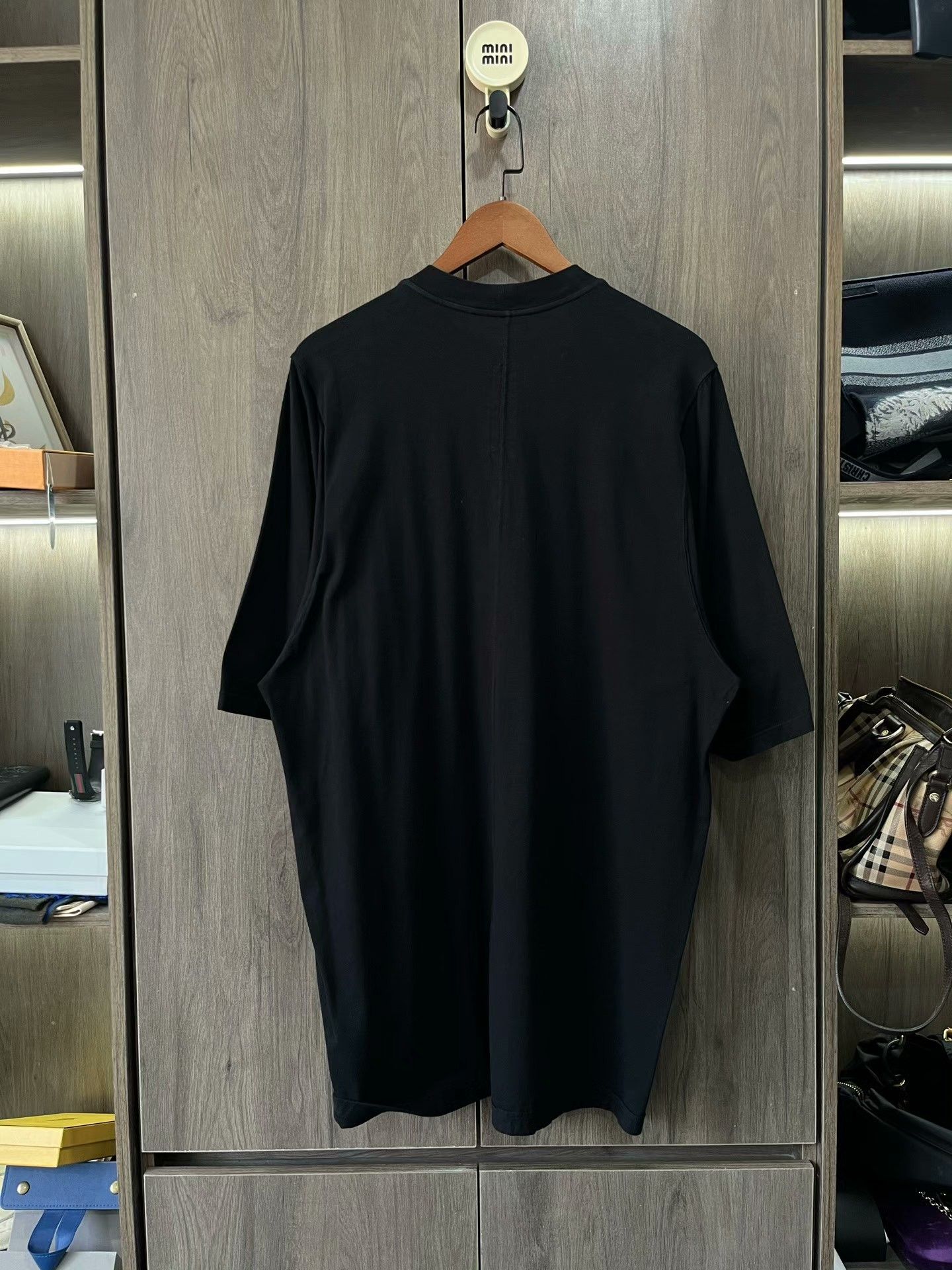 Rick Owens Drkshdw Rick Owens Drkshdw Flocked Letter Tee Size US XS / EU 42 / 0 - 3 Thumbnail