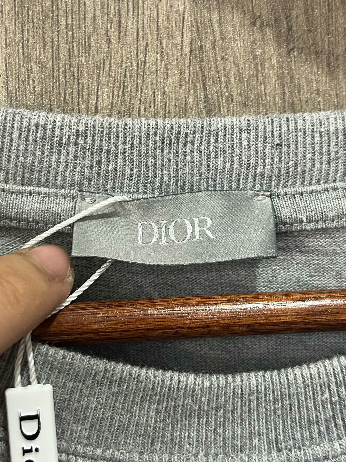 Dior DIOR Embroidered Logo Splatter Gray Tee Size US XXL / EU 58 / 5 - 7 Thumbnail