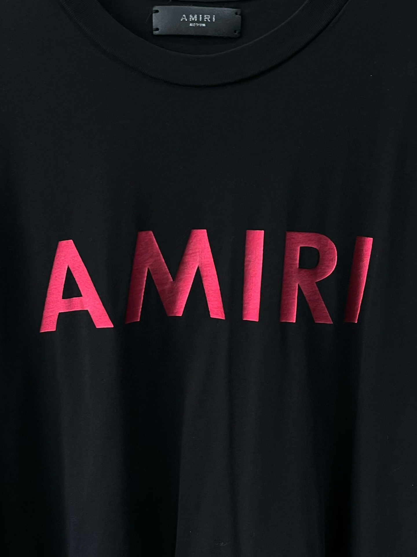 Amiri Amiri Black Pink Short Sleeve T-shirt Size US M / EU 48-50 / 2 - 5 Thumbnail