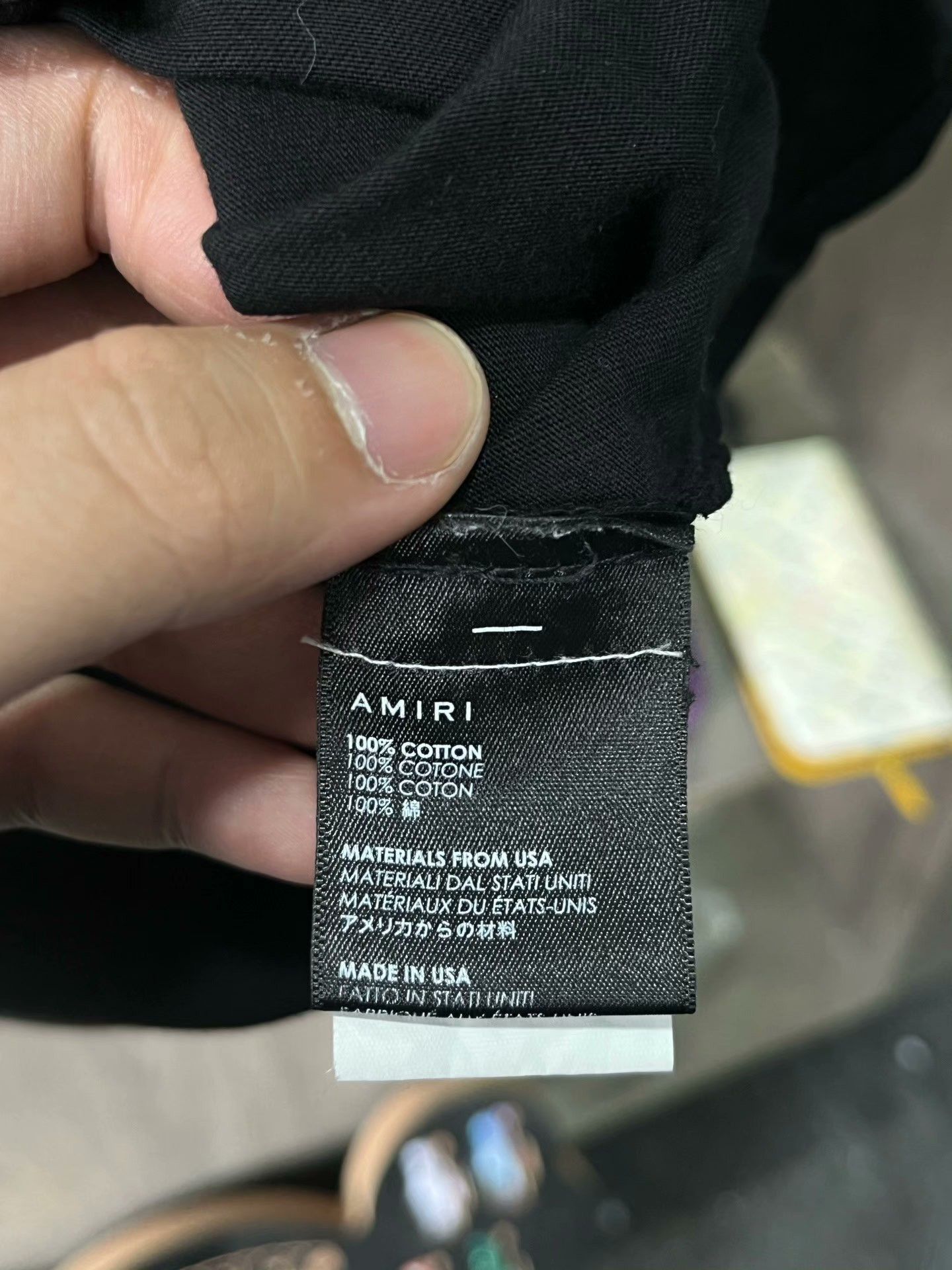 Amiri Amiri Black Pink Short Sleeve T-shirt Size US M / EU 48-50 / 2 - 6 Thumbnail
