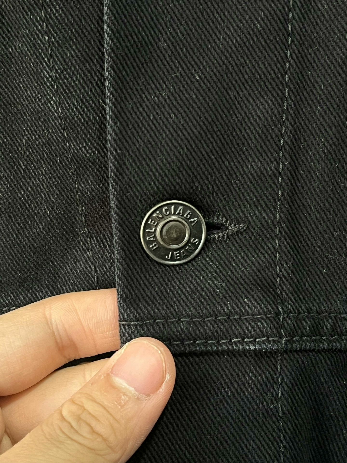 Balenciaga Balenciaga Masking Tape Cola Denim Jacket Size US S / EU 44-46 / 1 - 6 Thumbnail