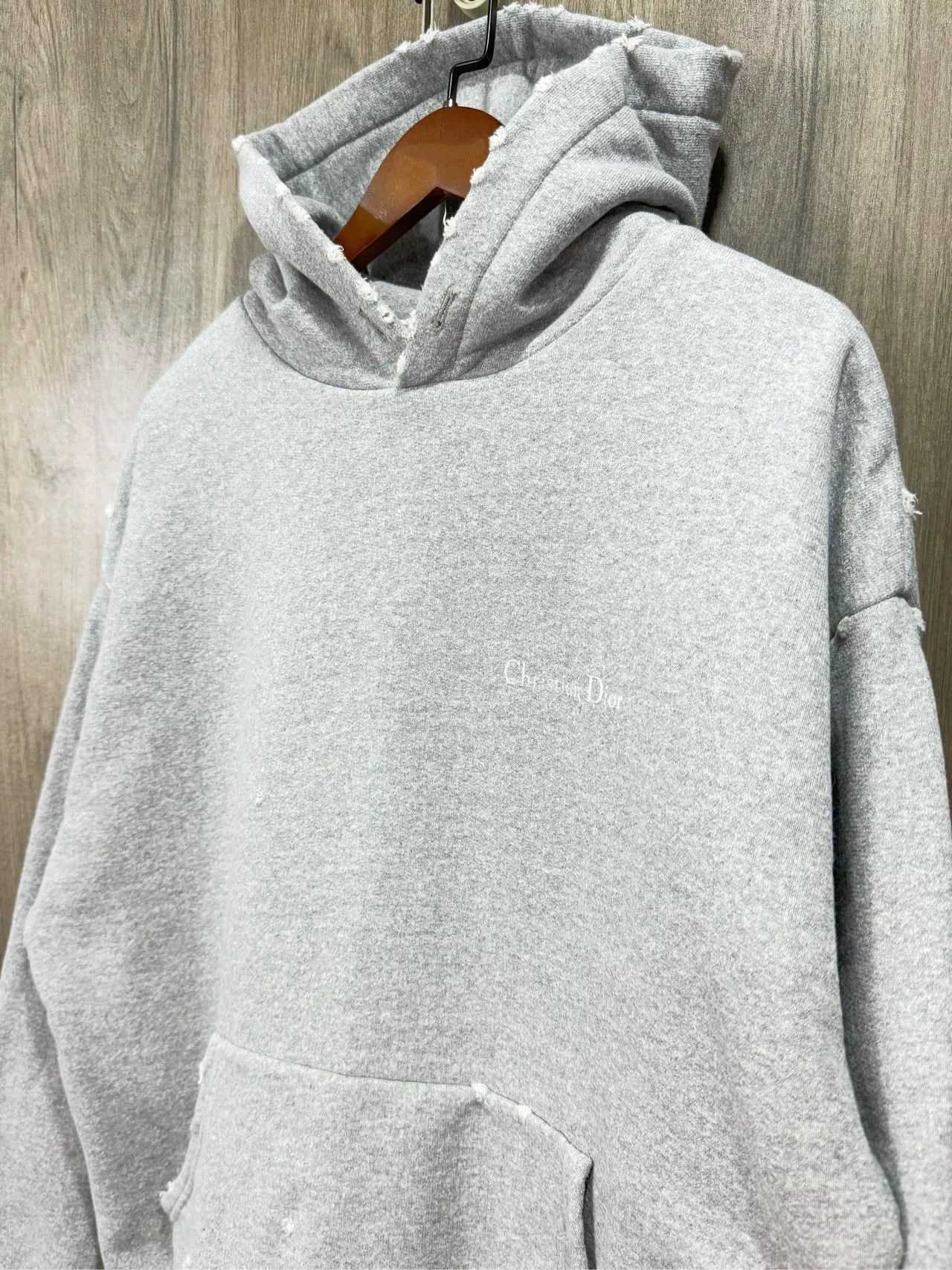 Dior Dior Vintage Slogan Distressed Gray Hoodie Size US S / EU 44-46 / 1 - 4 Thumbnail