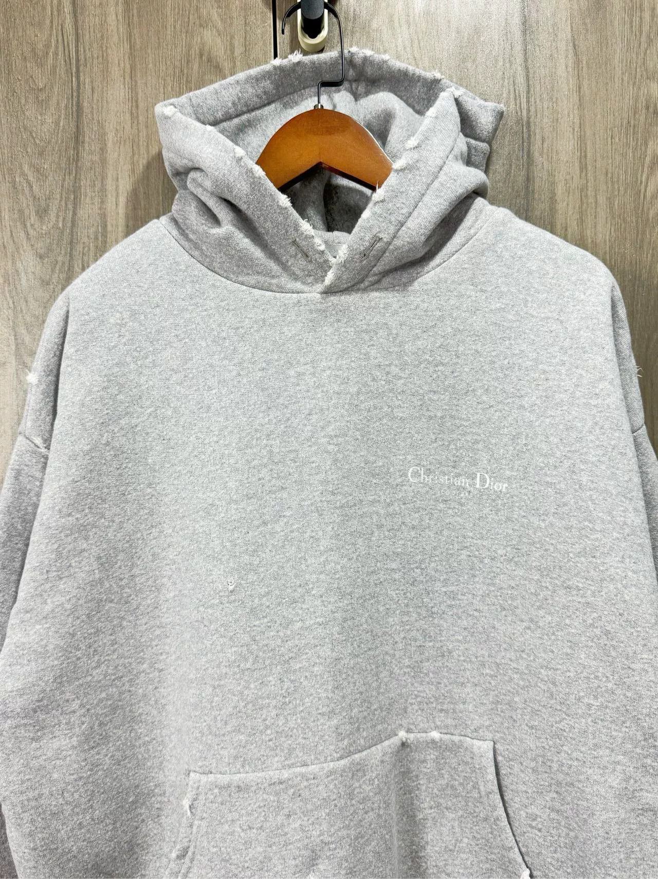 Dior Dior Vintage Slogan Distressed Gray Hoodie Size US S / EU 44-46 / 1 - 3 Thumbnail