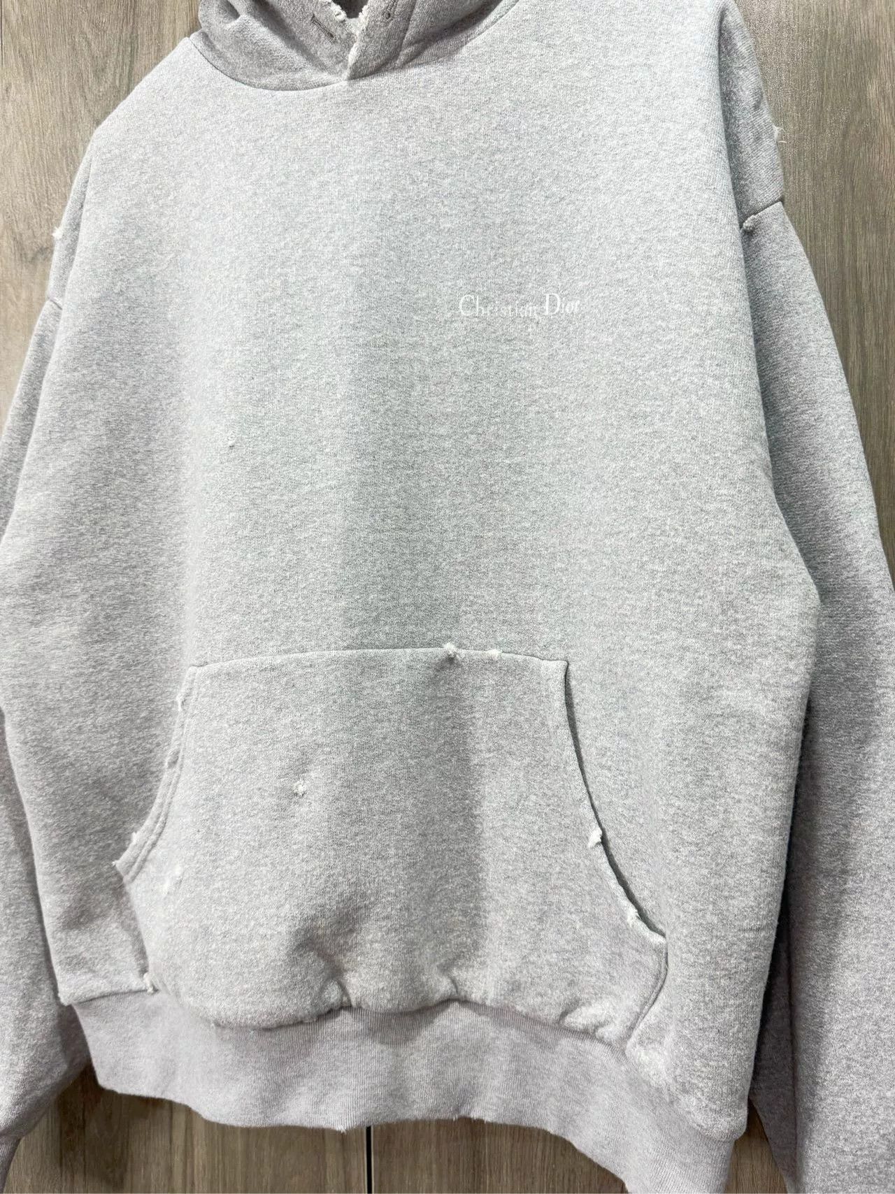 Dior Dior Vintage Slogan Distressed Gray Hoodie Size US S / EU 44-46 / 1 - 2 Thumbnail