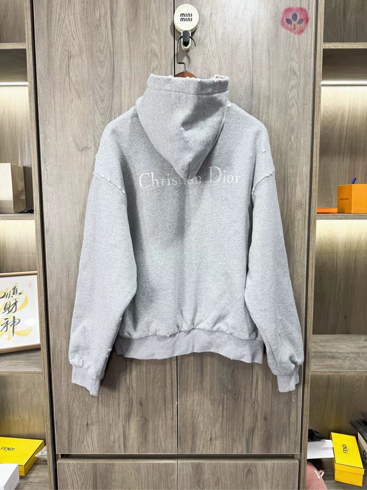 Dior Dior Vintage Slogan Distressed Gray Hoodie Size US S / EU 44-46 / 1 - 8 Thumbnail