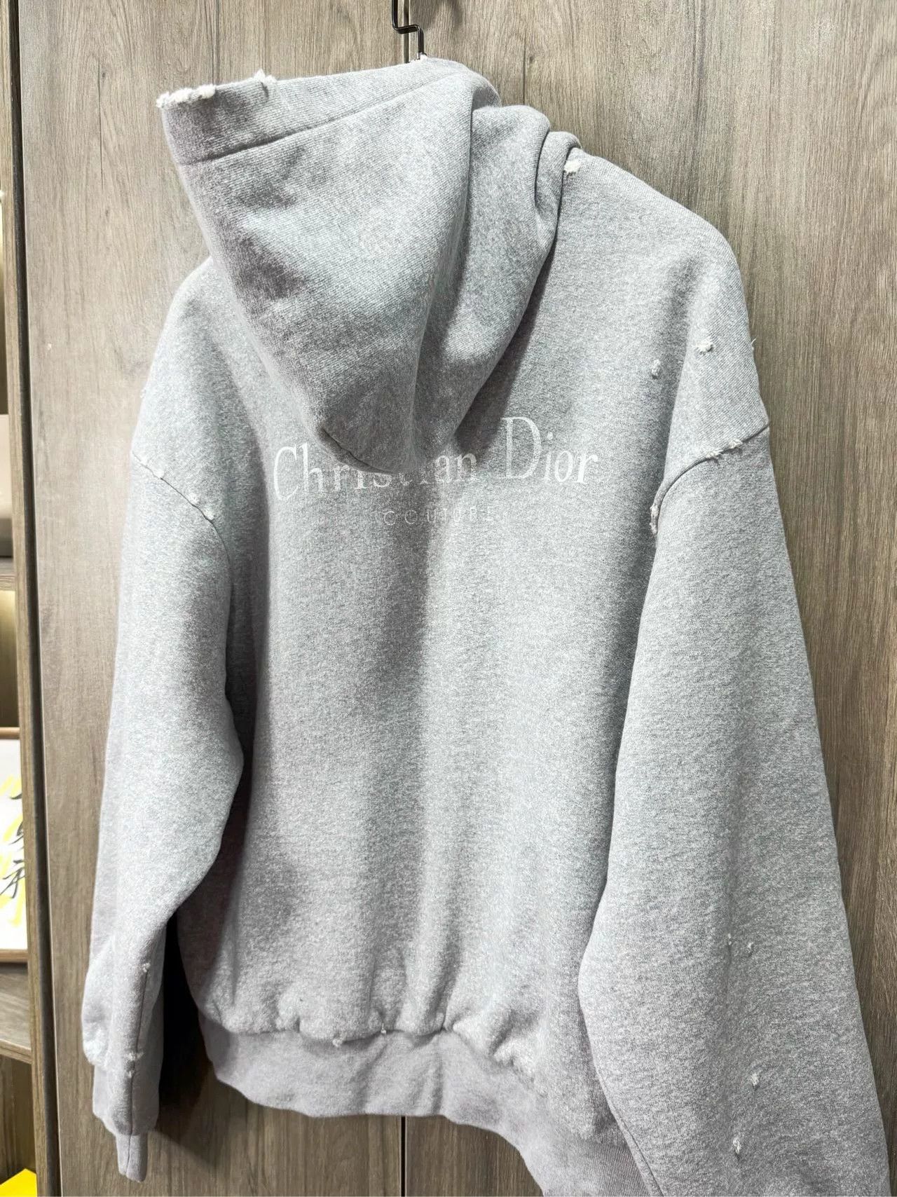 Dior Dior Vintage Slogan Distressed Gray Hoodie Size US S / EU 44-46 / 1 - 5 Thumbnail