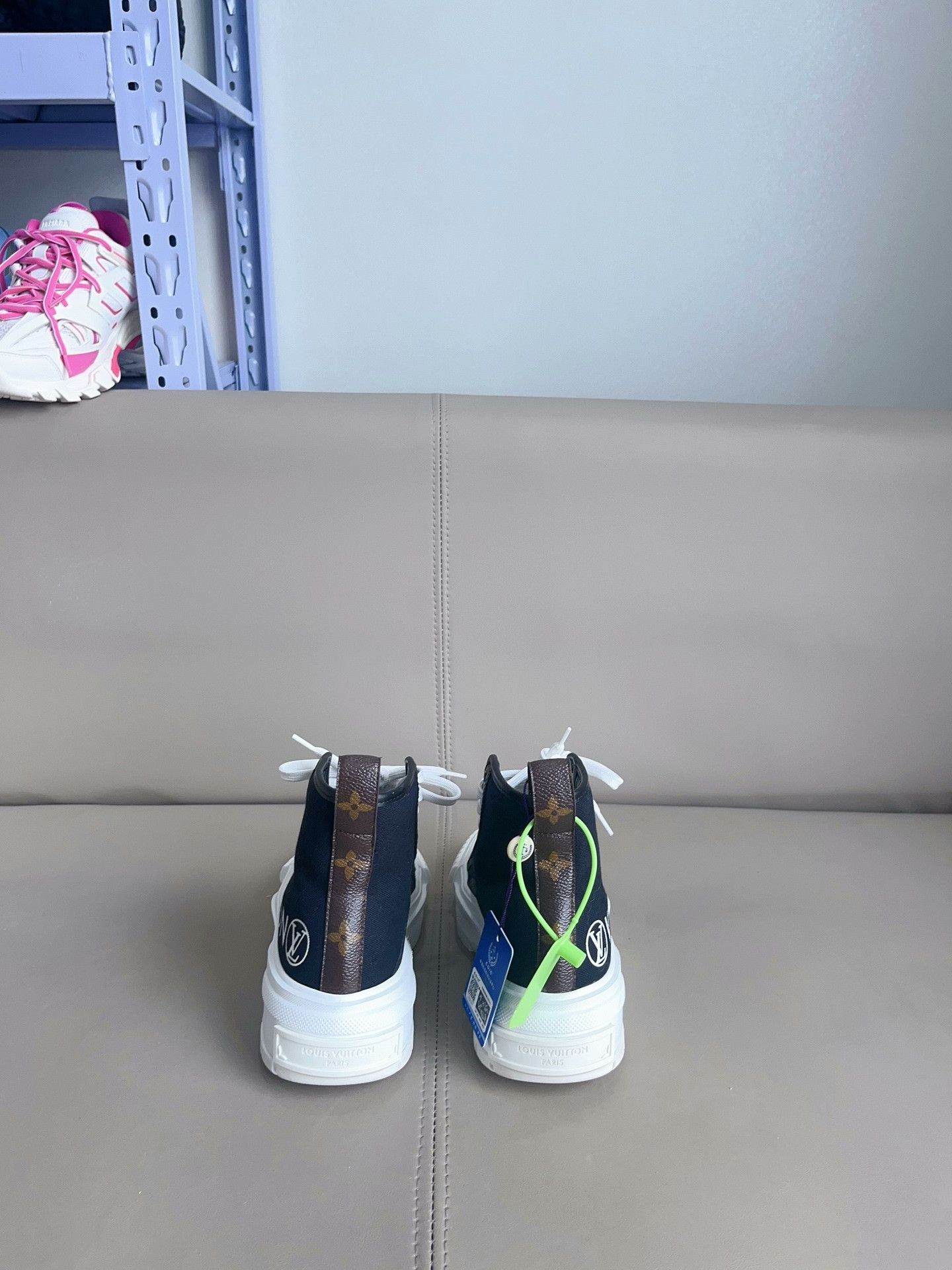 Louis Vuitton LV Squad Canvas High-Top Platform Shoes Size US 5 / IT 35 - 5 Thumbnail