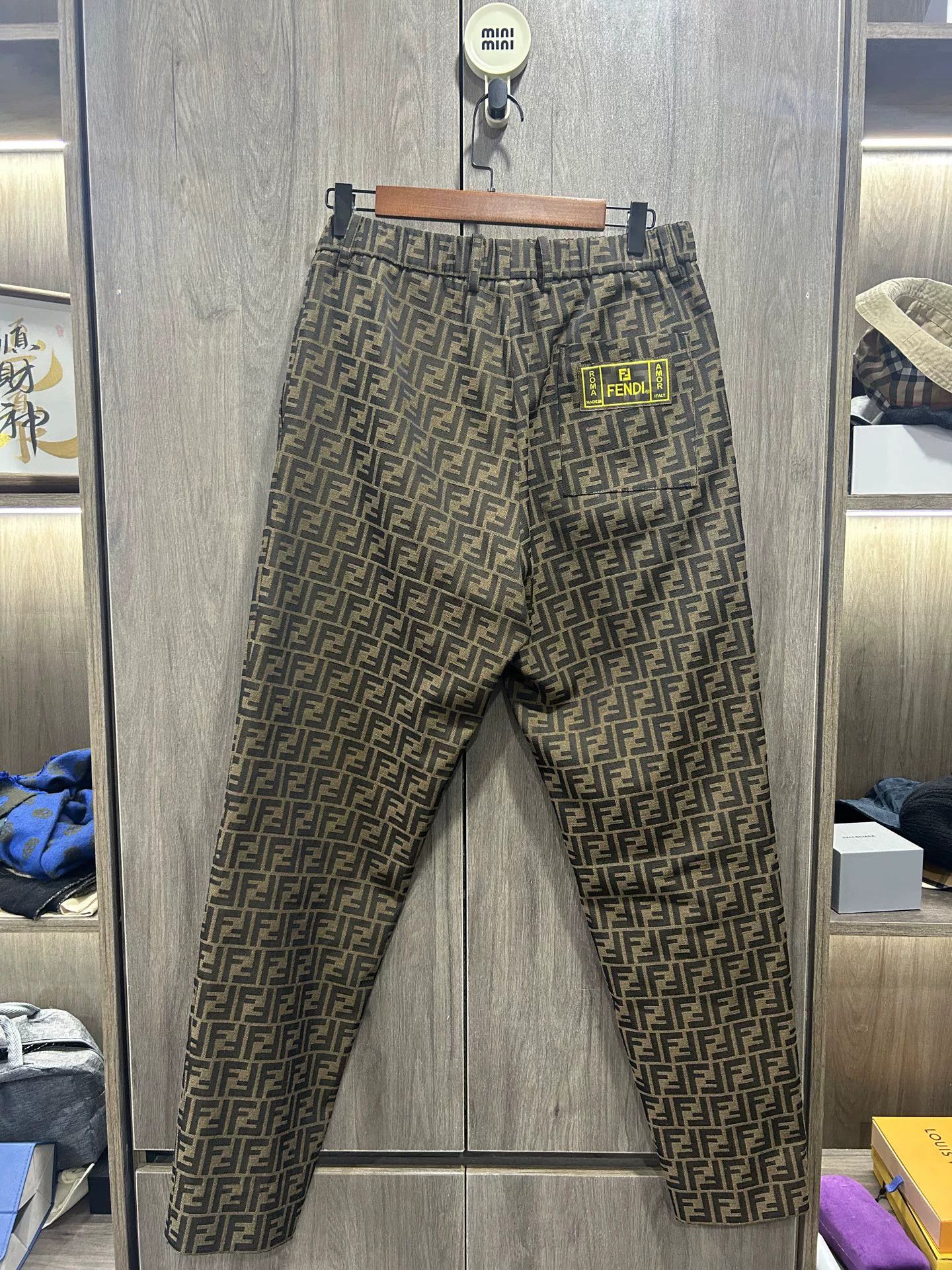 Fendi FENDI Logo All-Over Print Straight Jeans Size US 32 / EU 48 - 3 Thumbnail