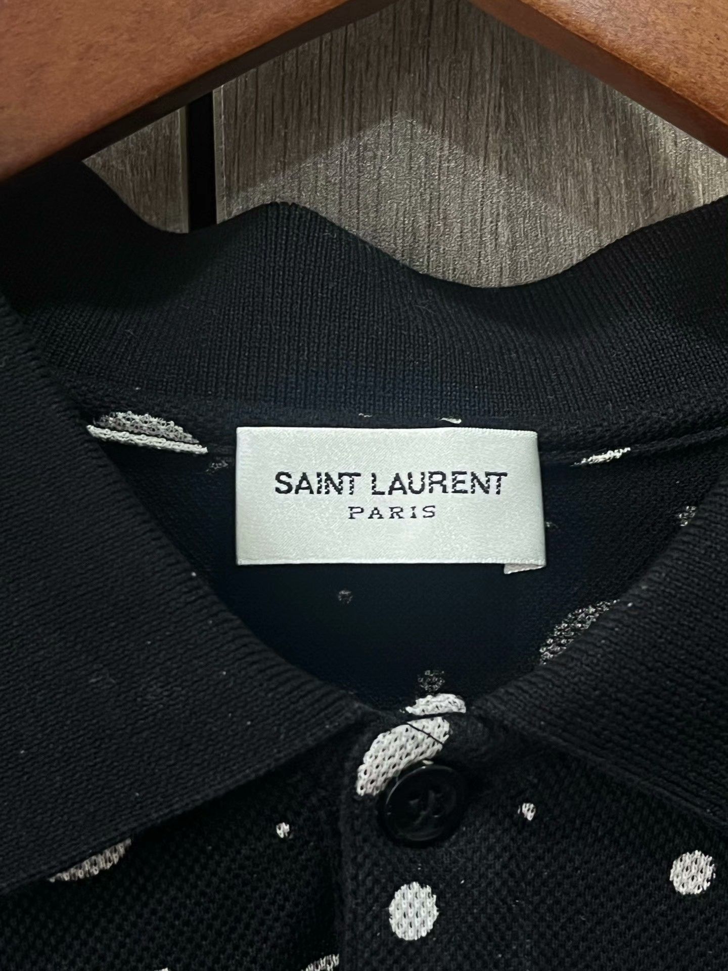 Saint Laurent Paris Saint Laurent SLP Printed Polo T-Shirt Size US L / EU 52-54 / 3 - 5 Thumbnail