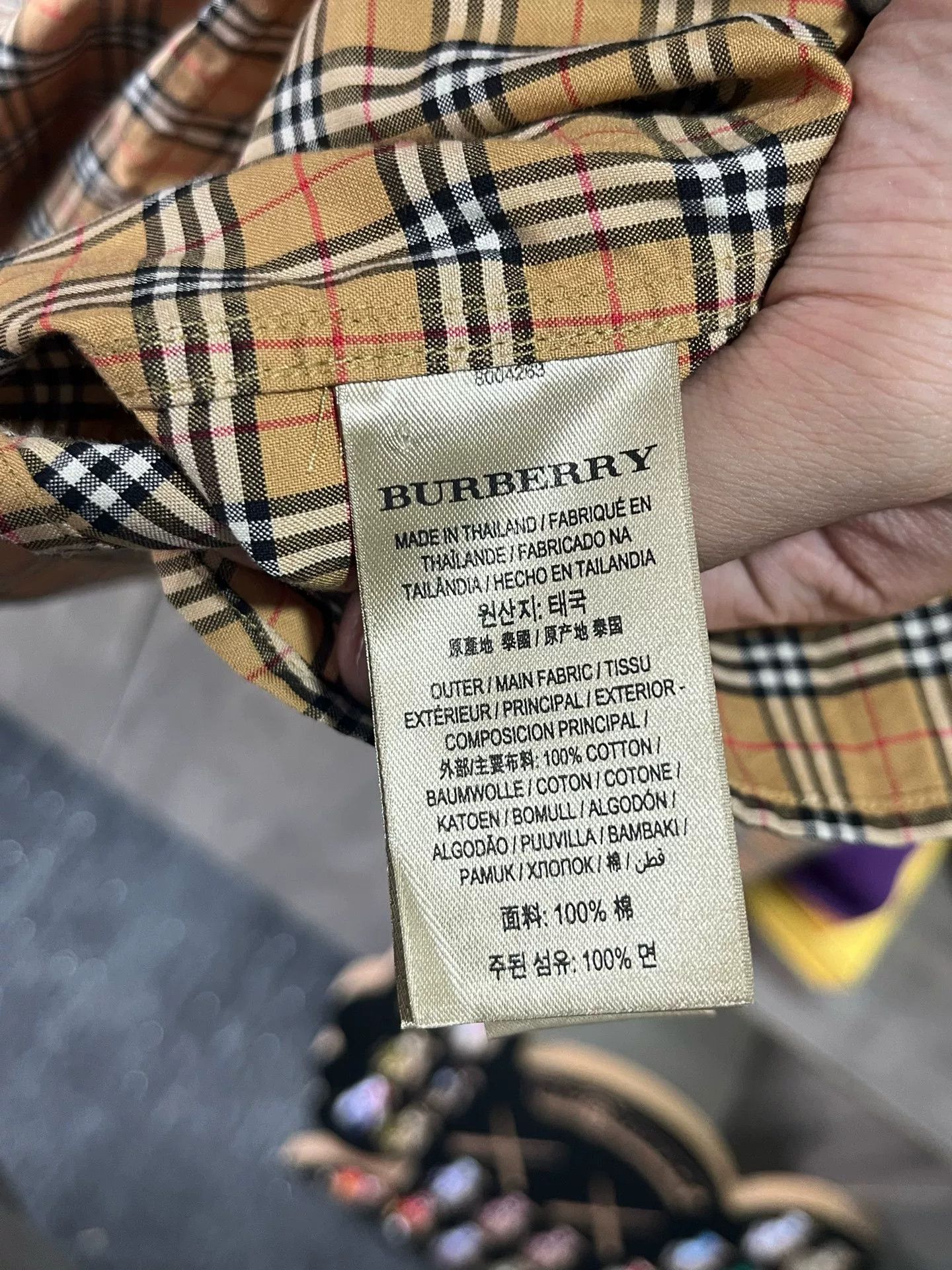 Burberry Burberry Check Shirt Size XL Size US XL / EU 56 / 4 - 6 Thumbnail