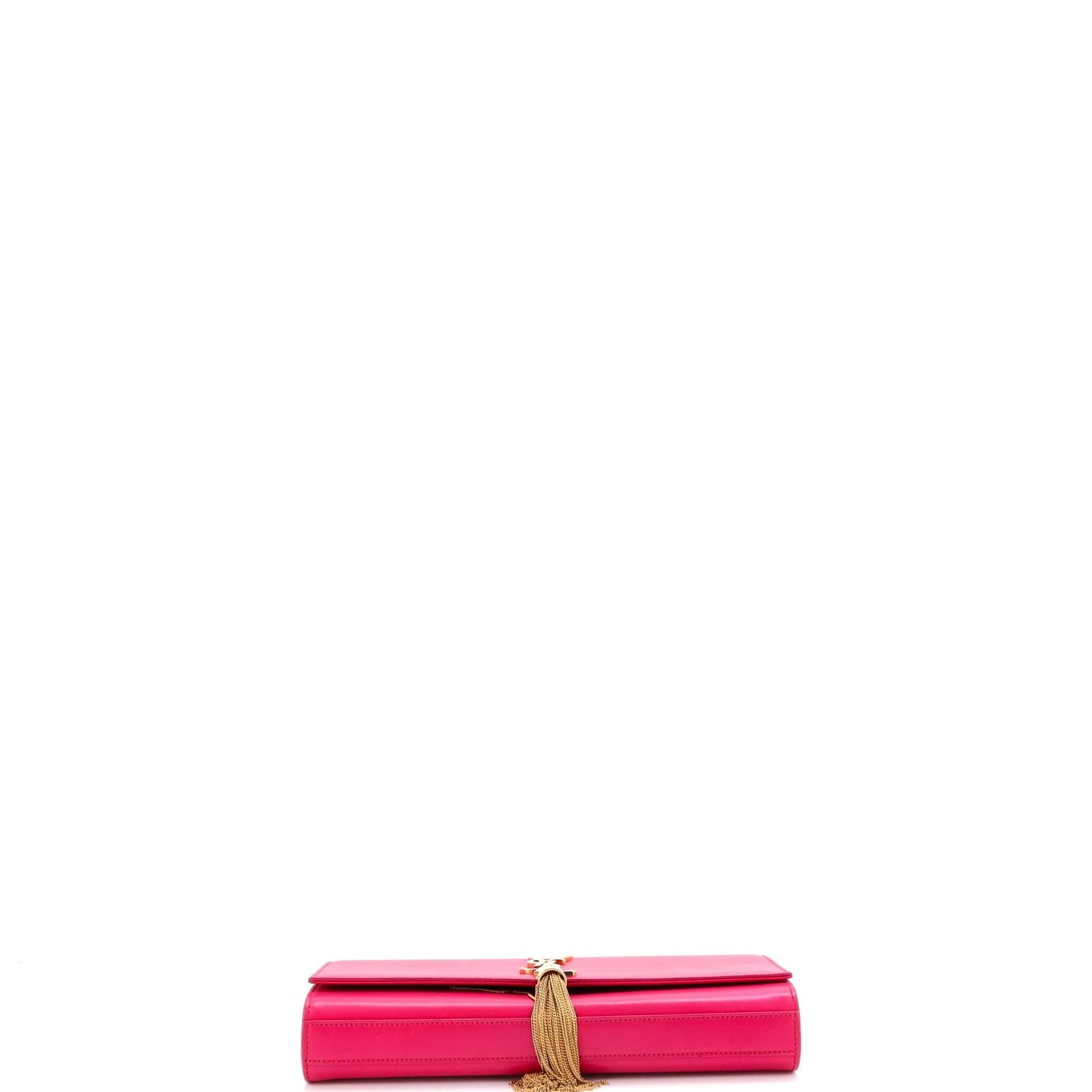 Saint Laurent Paris Classic Monogram Tassel Clutch Size ONE SIZE - 4 Thumbnail