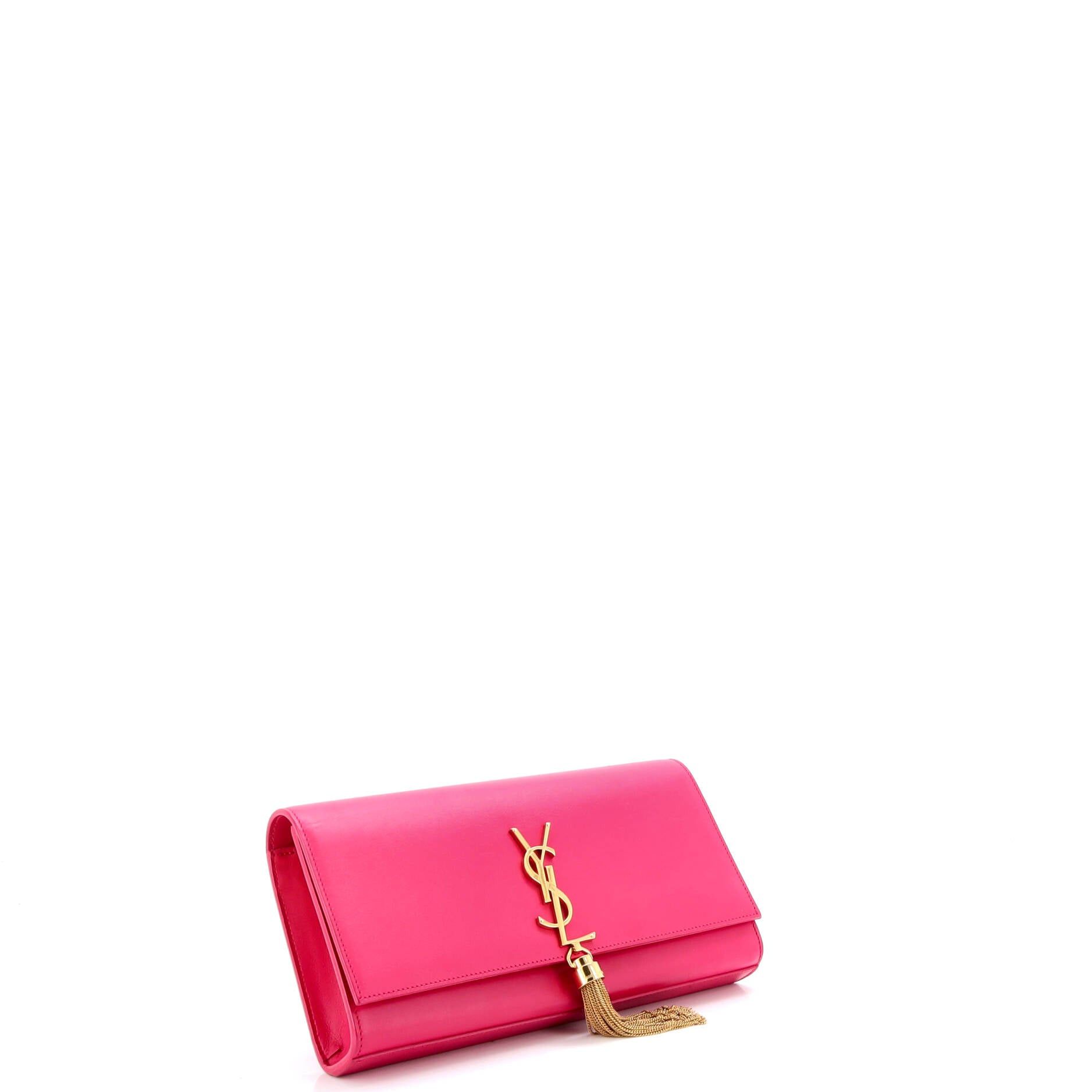 Saint Laurent Paris Classic Monogram Tassel Clutch Size ONE SIZE - 2 Thumbnail