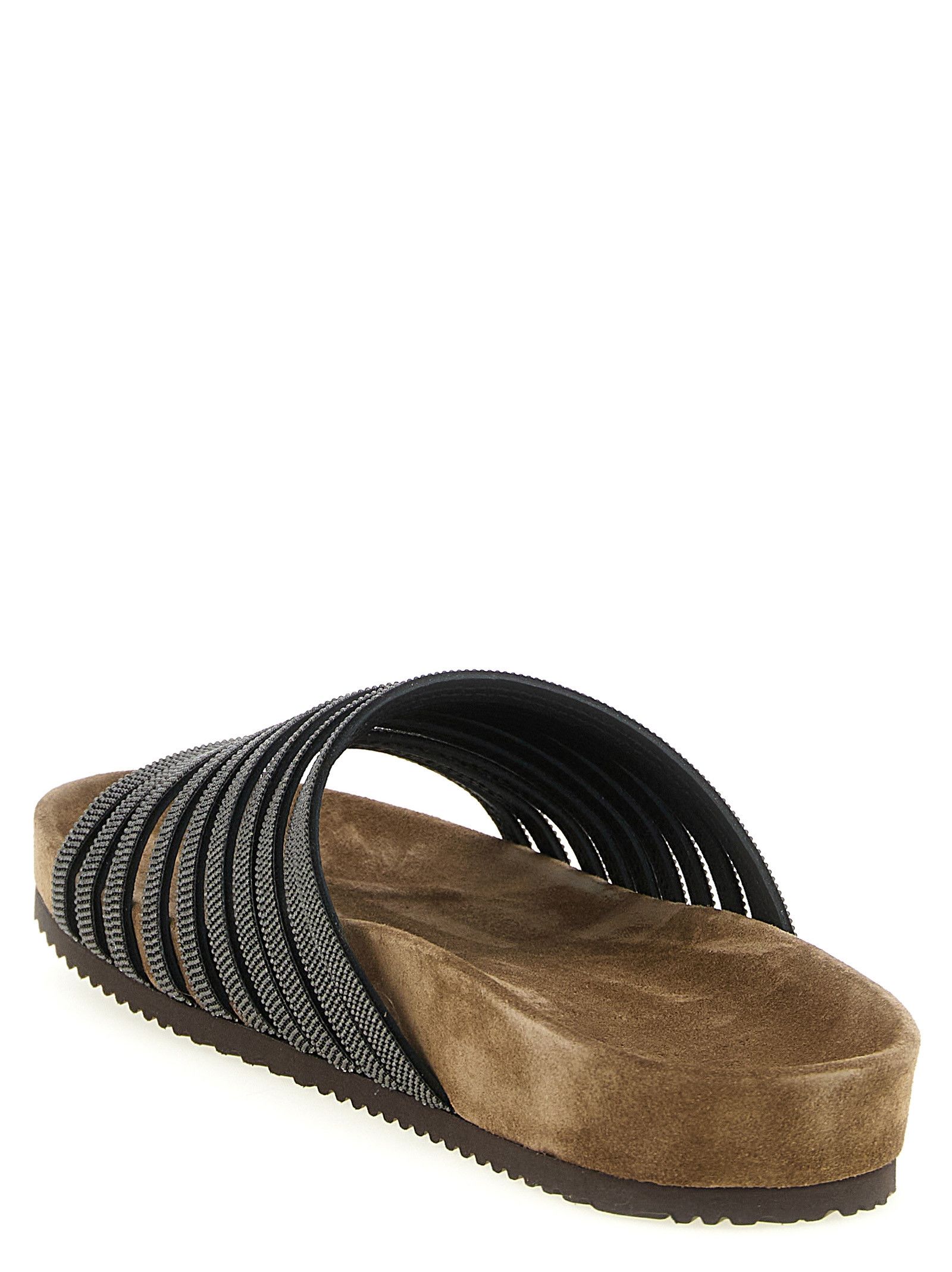 Brunello Cucinelli 'Precious Straps' slides Size US 8 / IT 38 - 3 Thumbnail