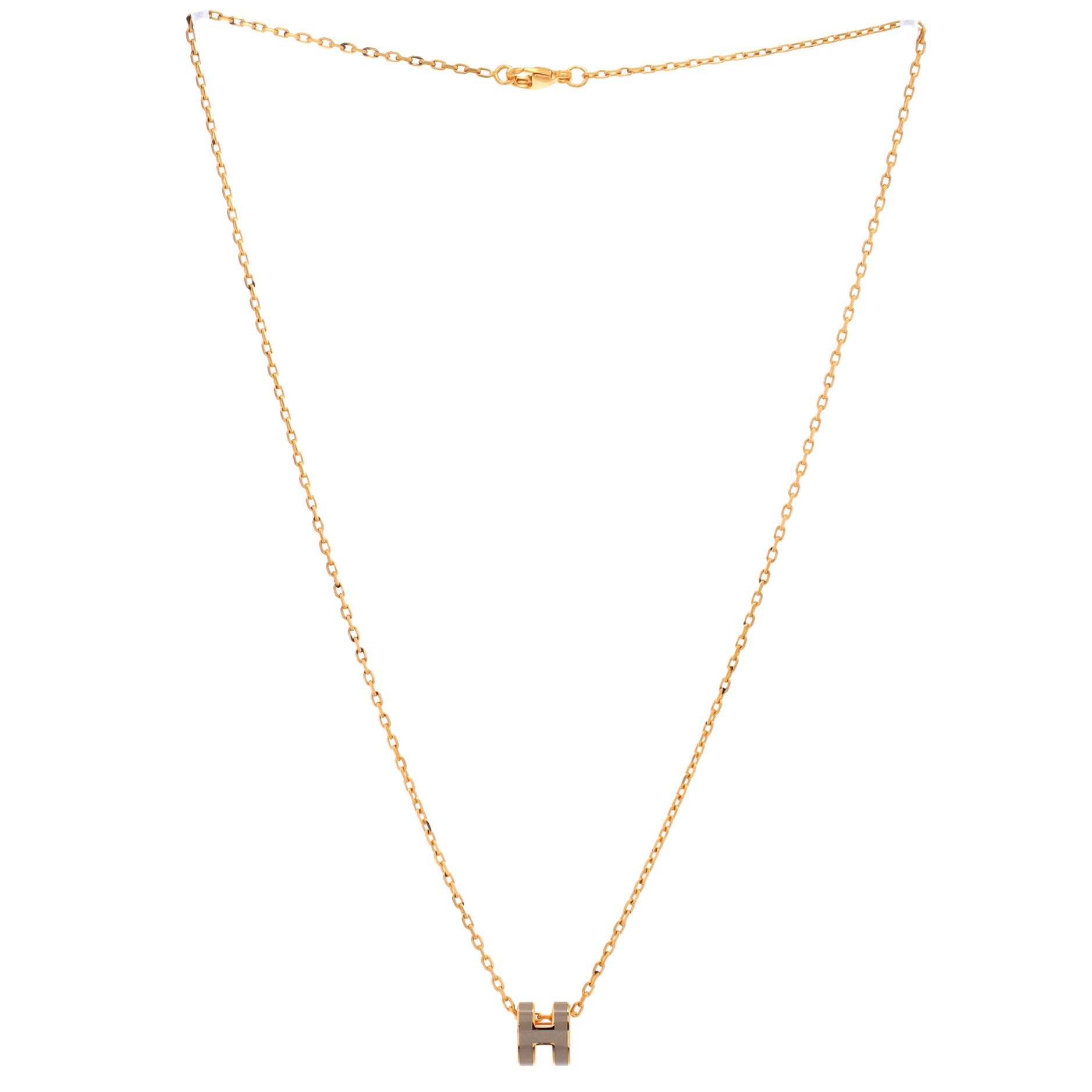 Hermes Pop H Pendant Chain Necklace Size ONE SIZE - 2 Thumbnail