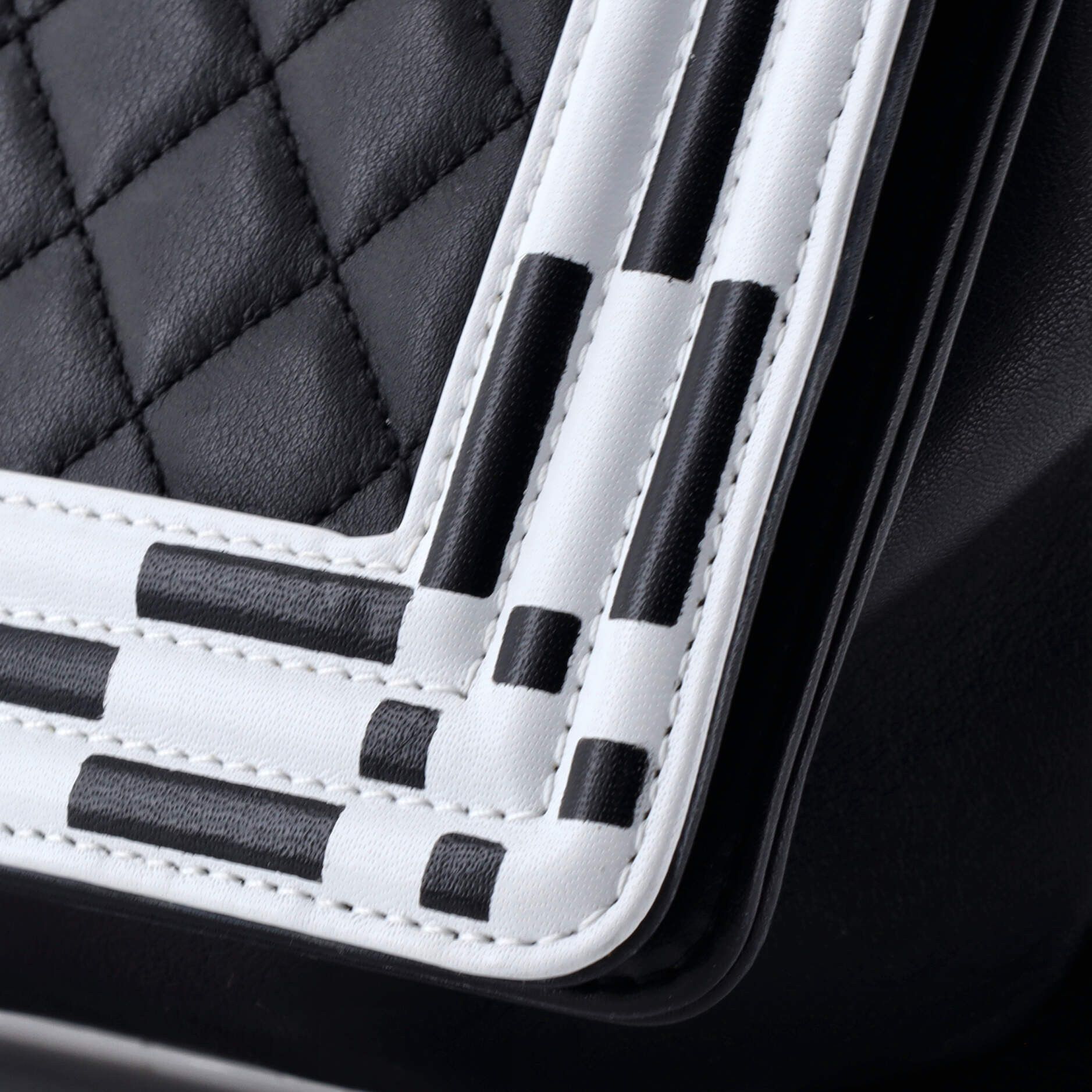 Chanel Checkerboard Trim Boy Flap Bag Size ONE SIZE - 7 Thumbnail