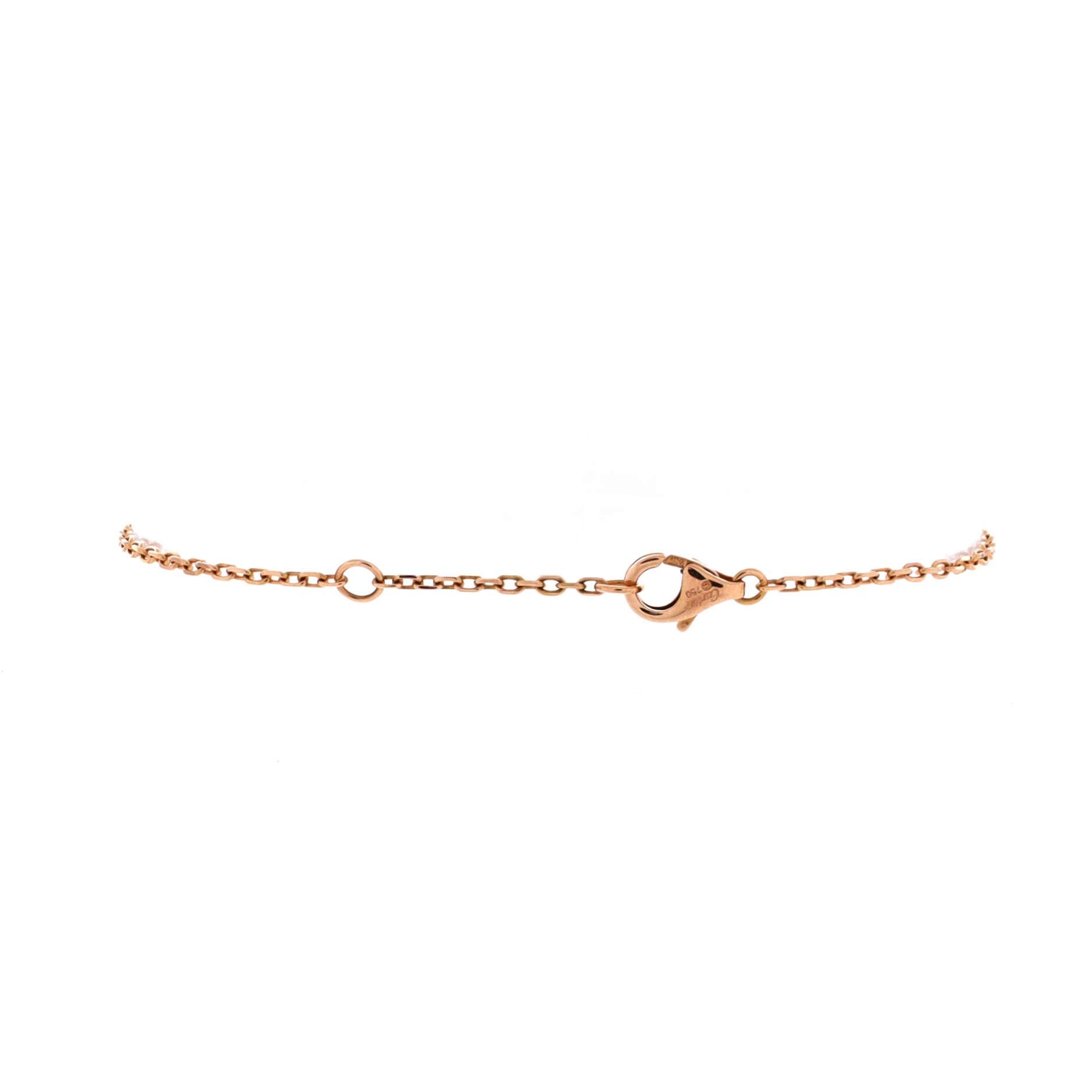Cartier Love 3 Diamonds Interlocking Bracelet Size ONE SIZE - 2 Thumbnail