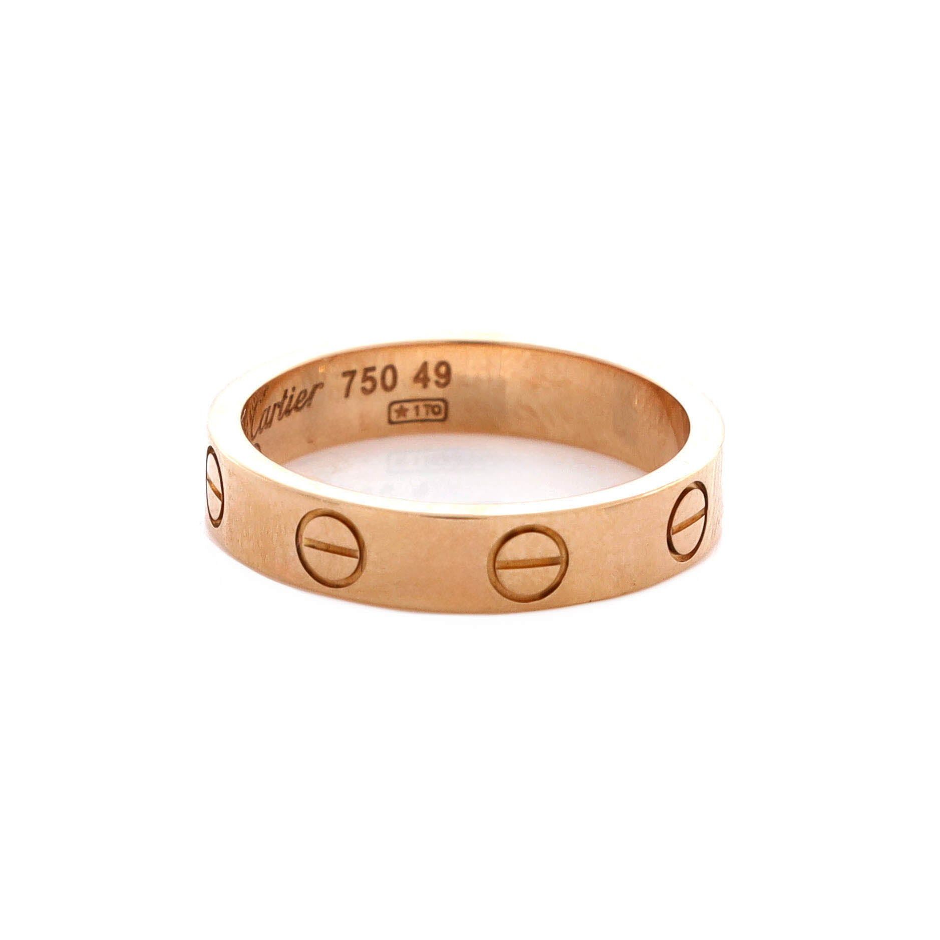 Cartier Love Wedding Band Ring Size ONE SIZE - 3 Thumbnail
