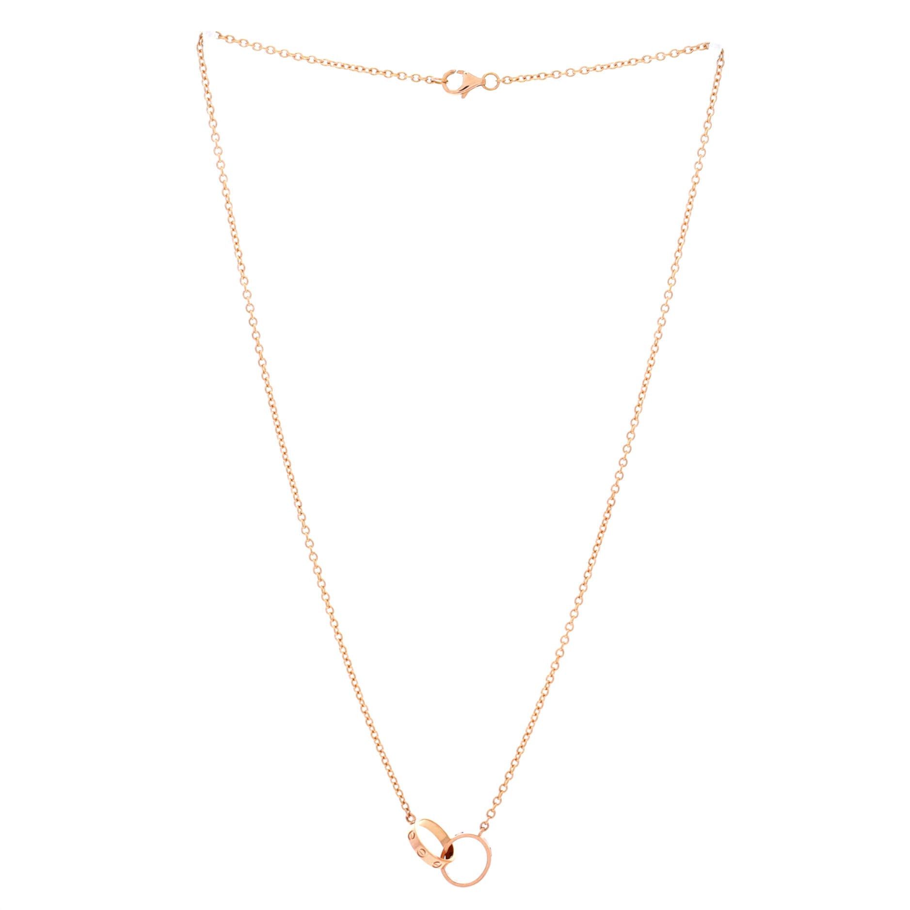 Cartier Love Interlocking Necklace Size ONE SIZE - 3 Thumbnail