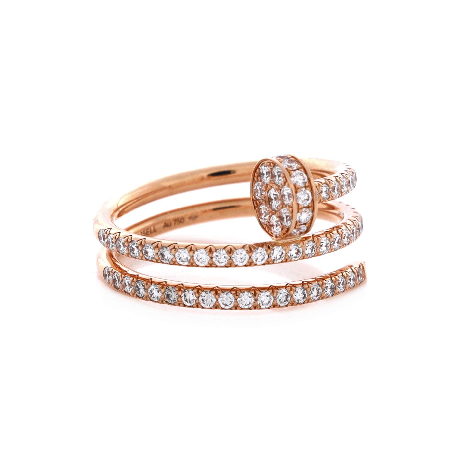 Cartier Juste un Clou Paved Double Ring Size ONE SIZE - 2 Thumbnail