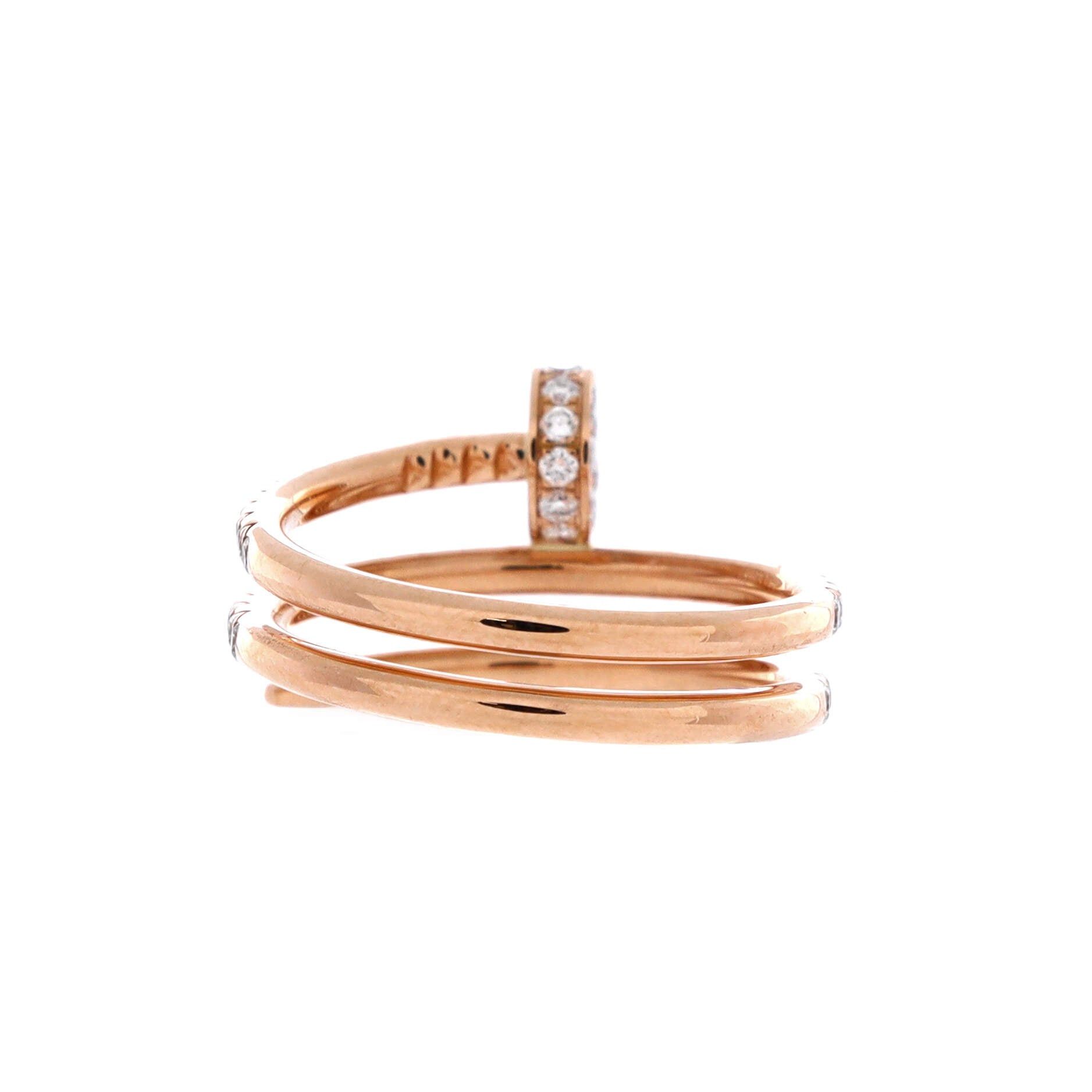 Cartier Juste un Clou Paved Double Ring Size ONE SIZE - 3 Thumbnail