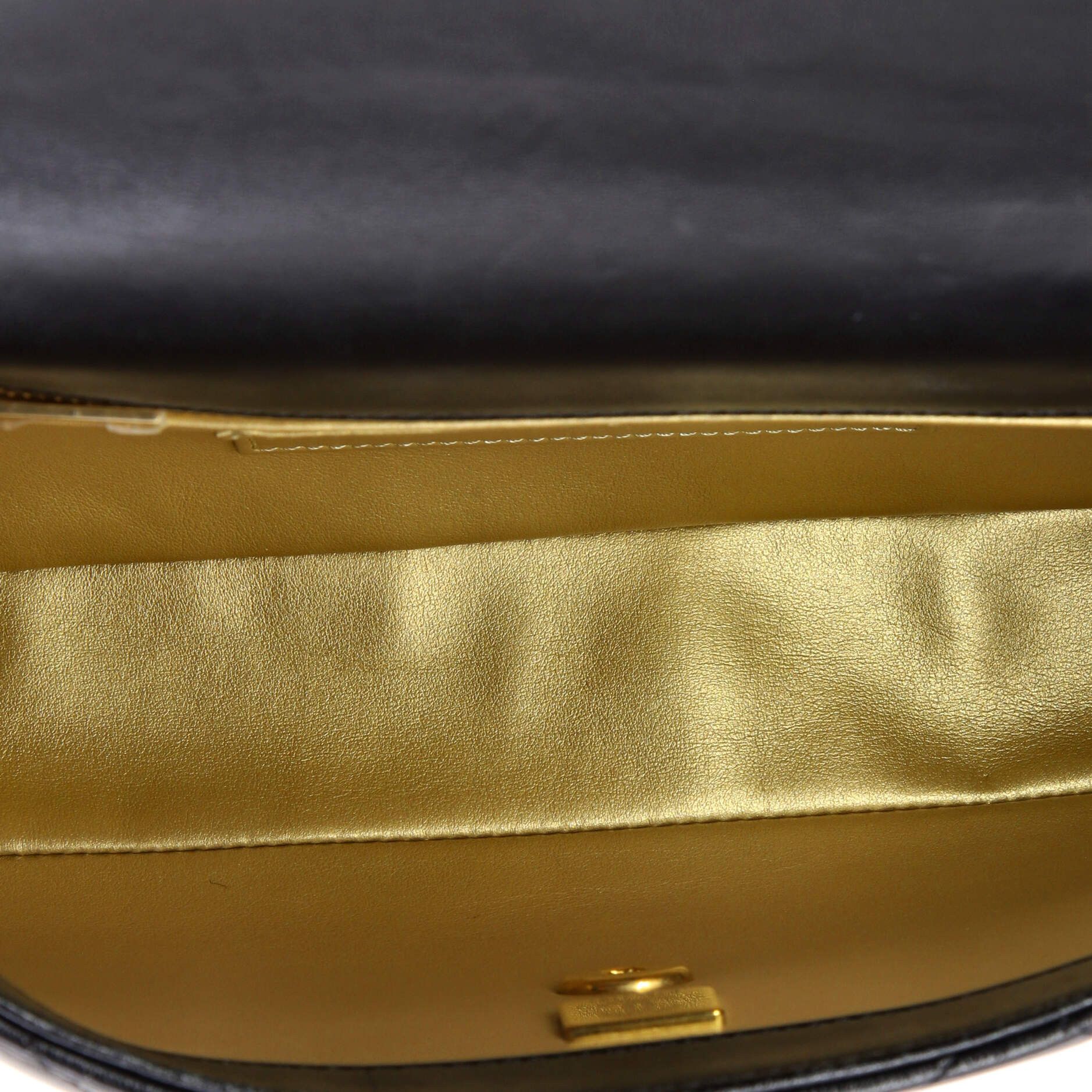 Chanel Logo Quilted Metal Top Handle Flap Bag Size ONE SIZE - 5 Thumbnail