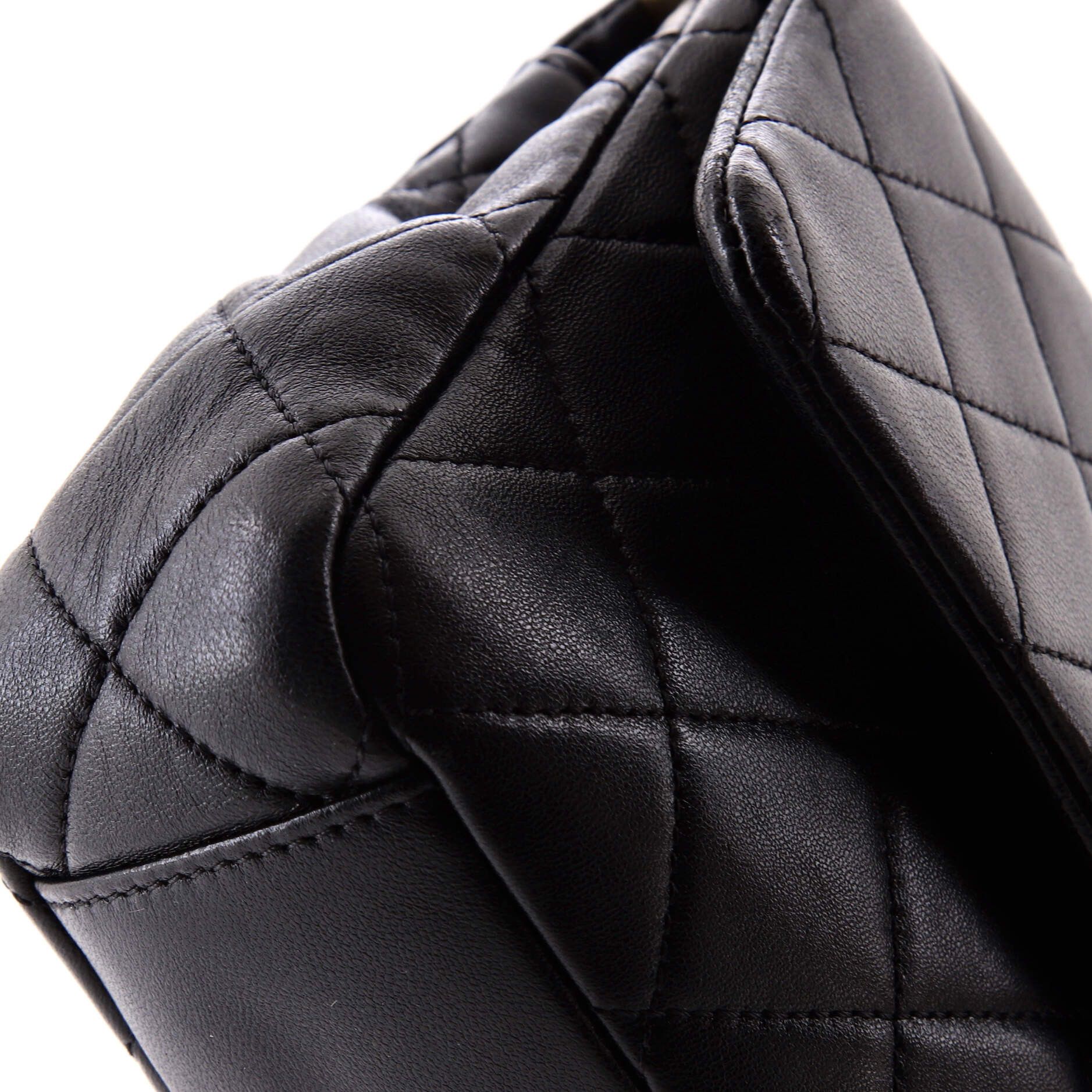 Chanel Logo Quilted Metal Top Handle Flap Bag Size ONE SIZE - 6 Thumbnail