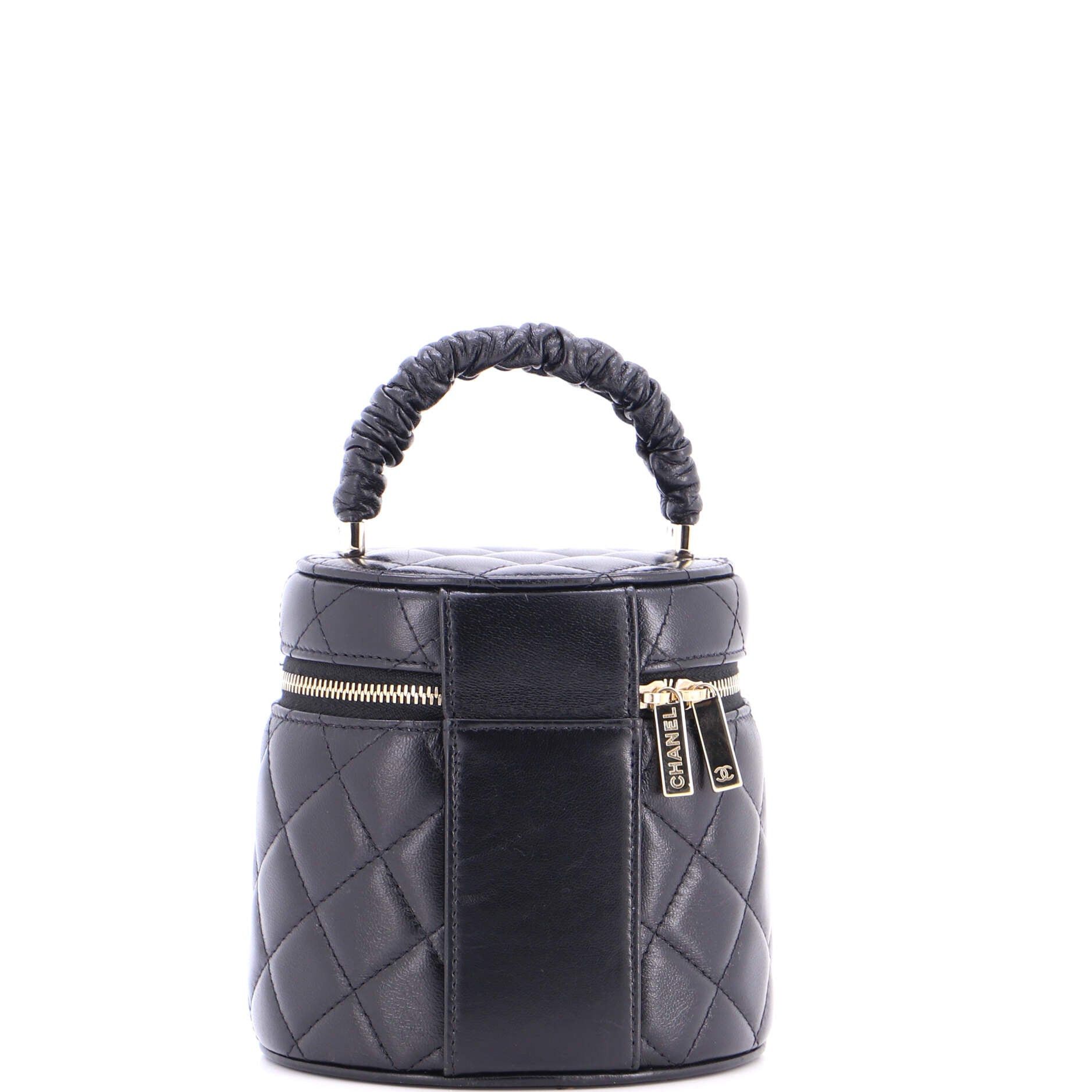 Chanel CC Ruched Top Handle Vanity Case Size ONE SIZE - 3 Thumbnail