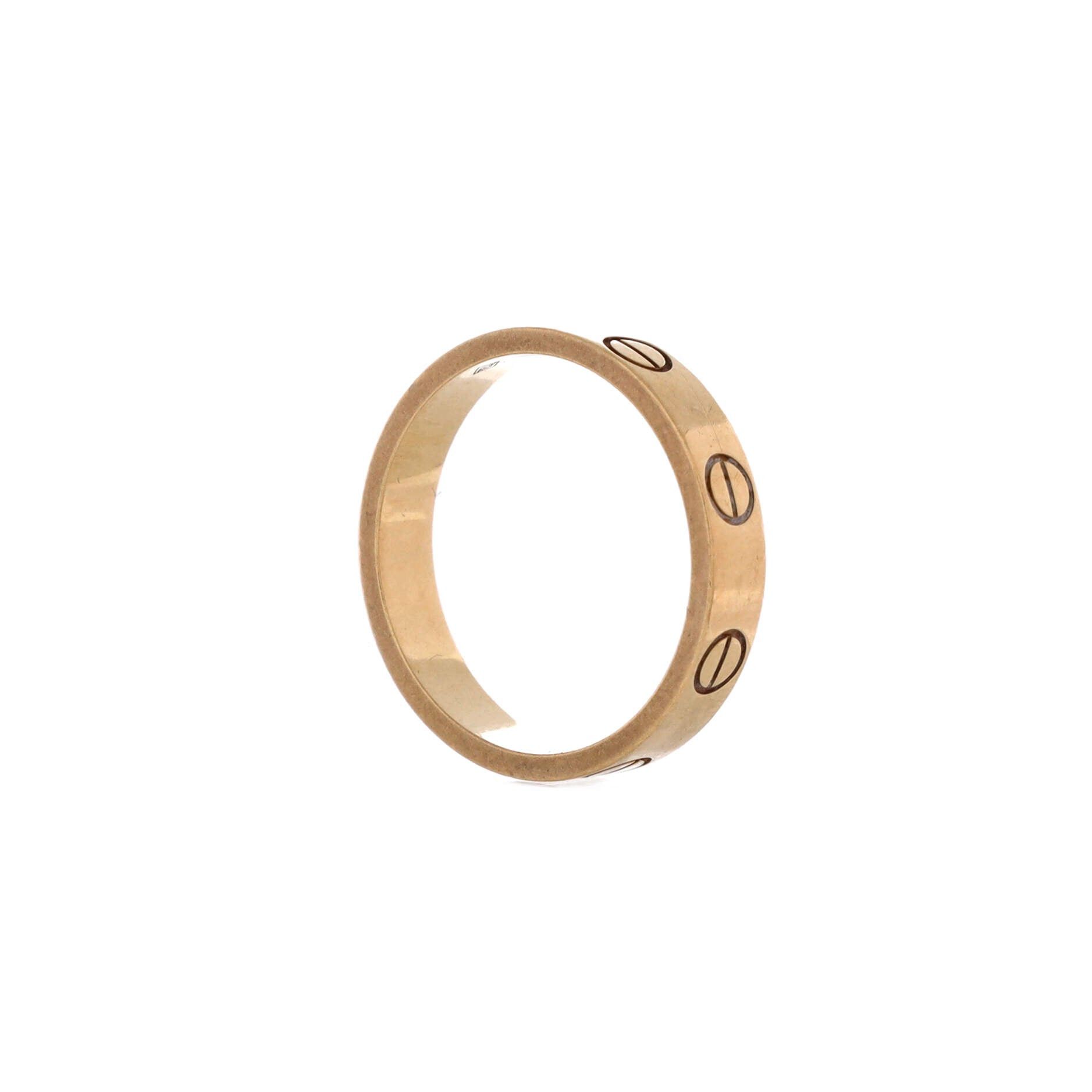 Cartier Love Wedding Band Ring Size ONE SIZE - 3 Thumbnail