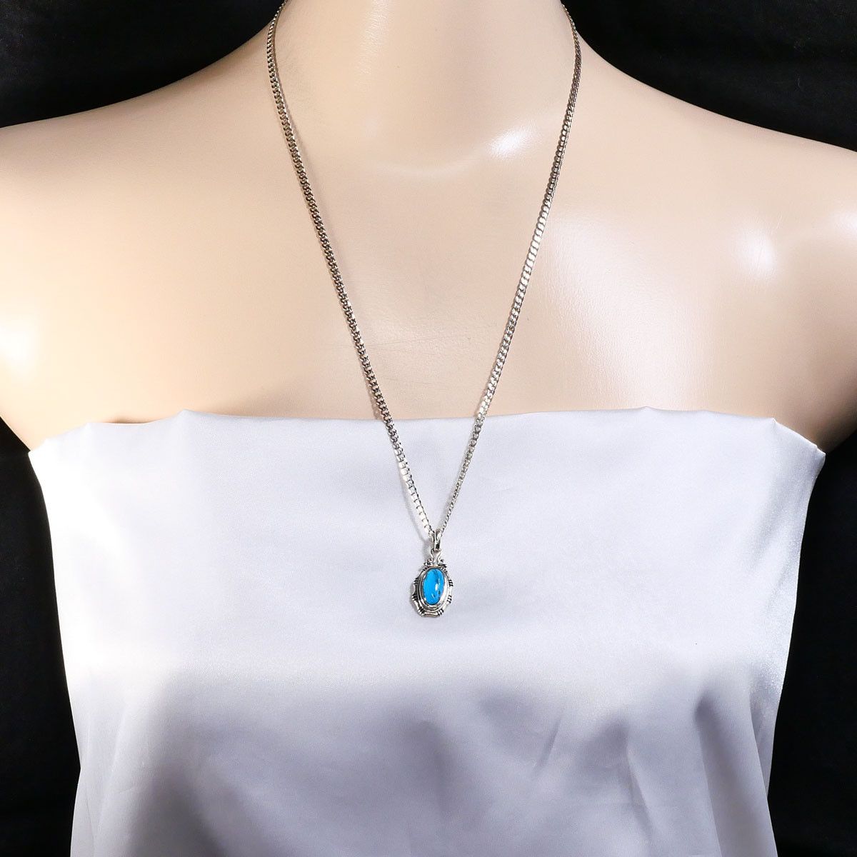 Other Other Silver 925 Turquoise Necklace Precious Metal Necklace DUTY FREE for USA Size ONE SIZE - 5 Thumbnail