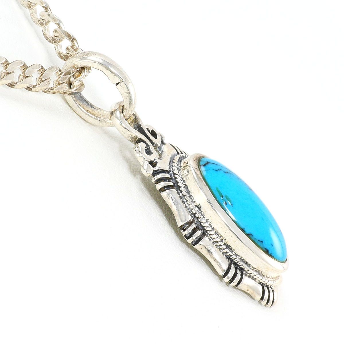 Other Other Silver 925 Turquoise Necklace Precious Metal Necklace DUTY FREE for USA Size ONE SIZE - 2 Thumbnail