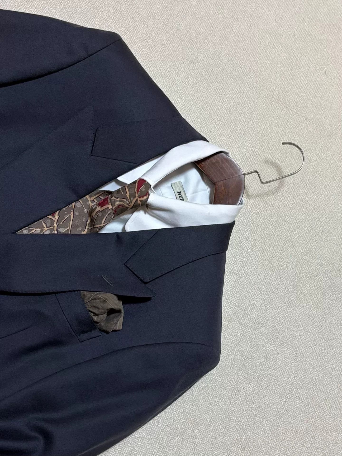 Lanvin LAVIN Men's Wool Double-Breasted Suit Size US M / EU 48-50 / 2 - 3 Thumbnail