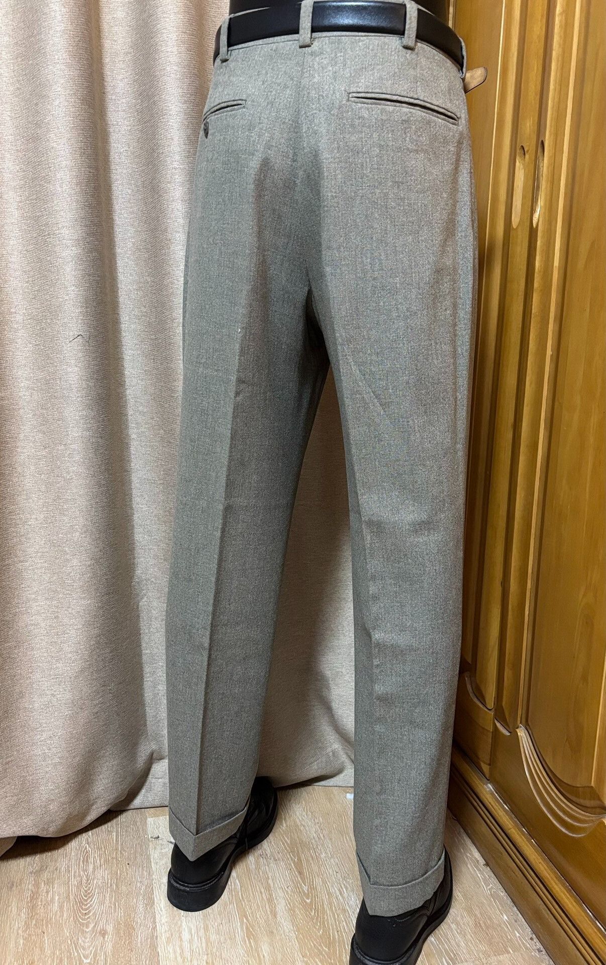 J. Press JPRESS Sage Green Wool Dress Pants Size 28" / US 6 / IT 42 - 2 Thumbnail