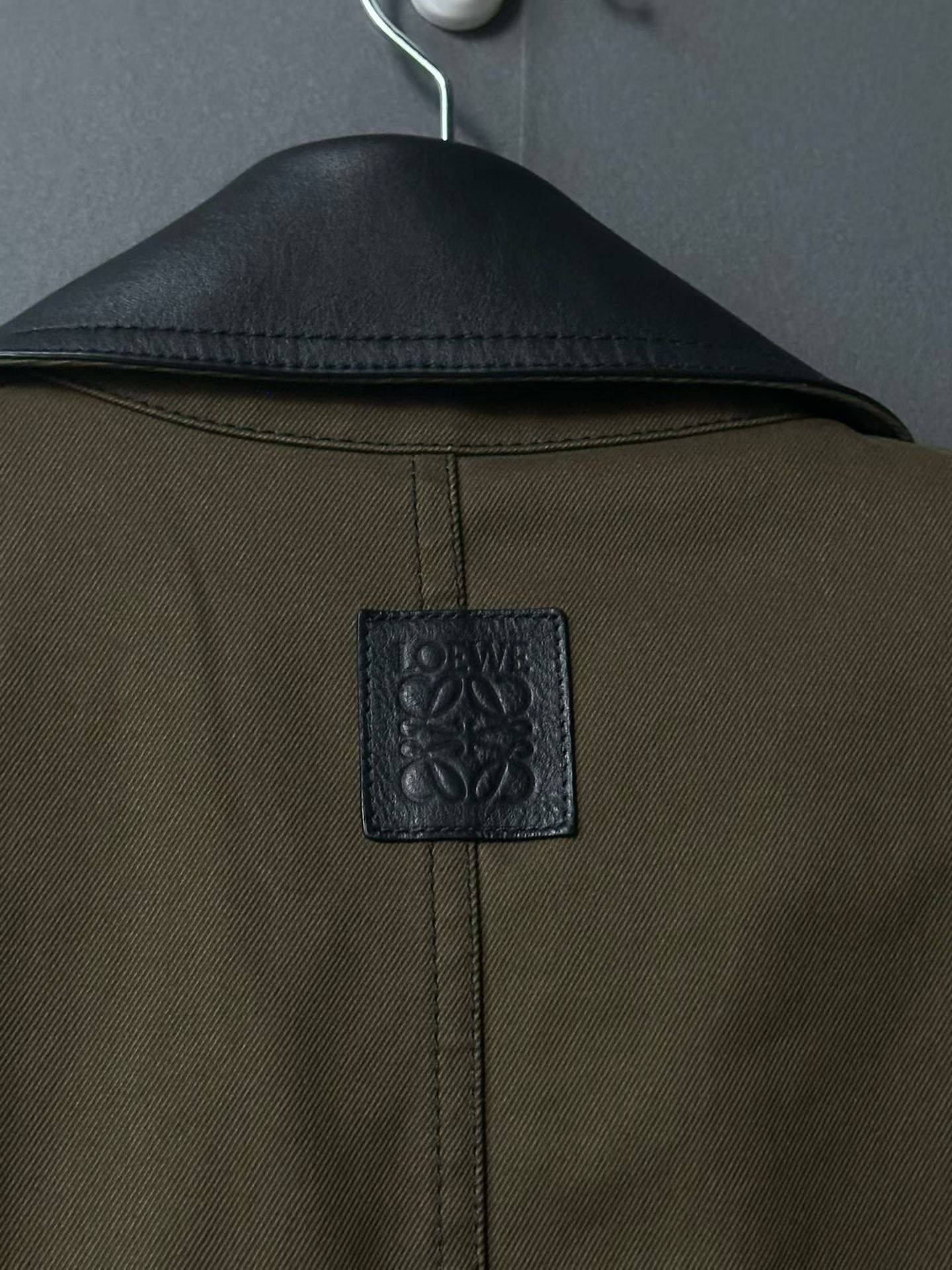 Loewe Loewe Khaki Green Leather Label Jacket Size US M / EU 48-50 / 2 - 4 Thumbnail
