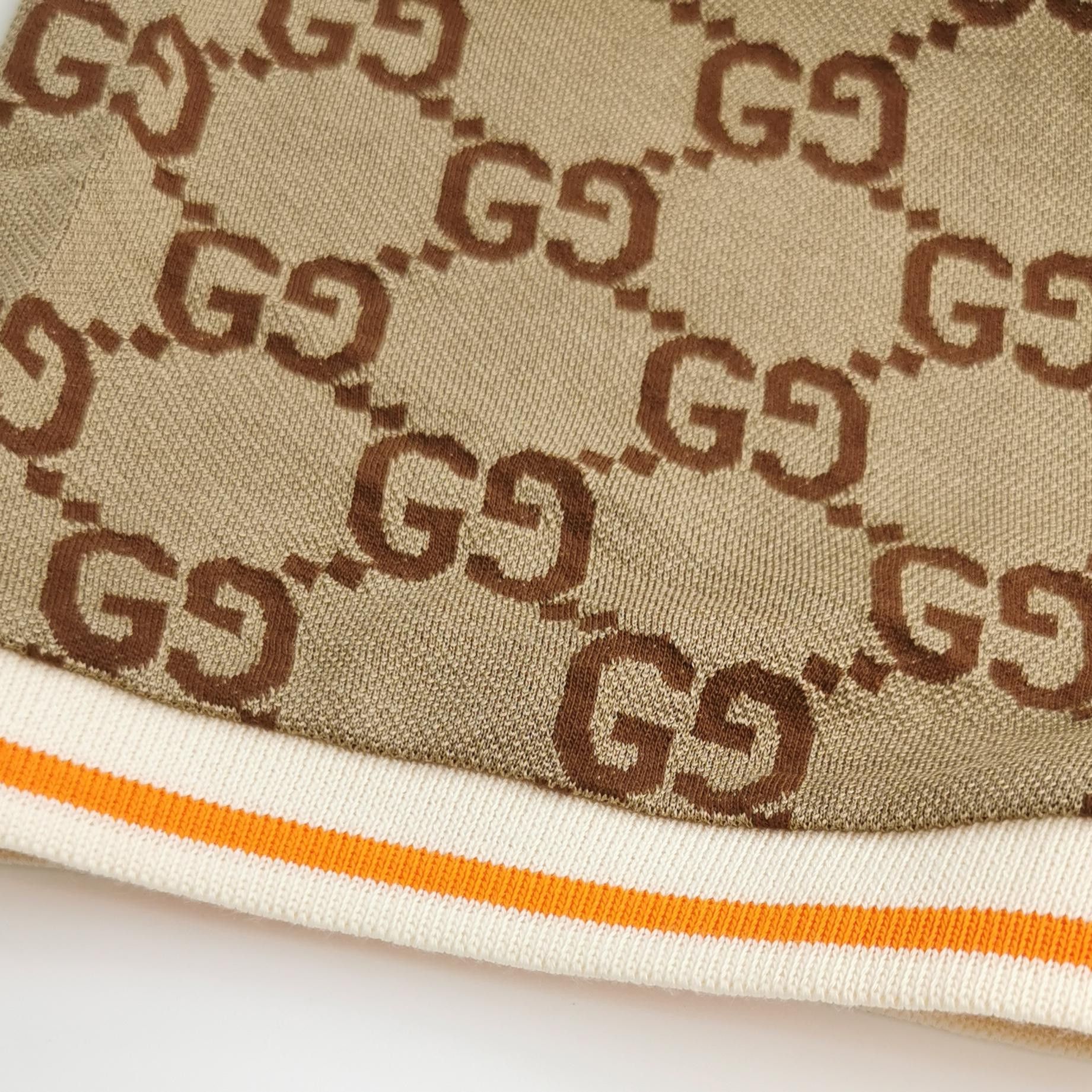 Gucci Gucci GG Monogram Cotton-Silk Polo Shirt XXXL Size US XXL / EU 58 / 5 - 5 Thumbnail