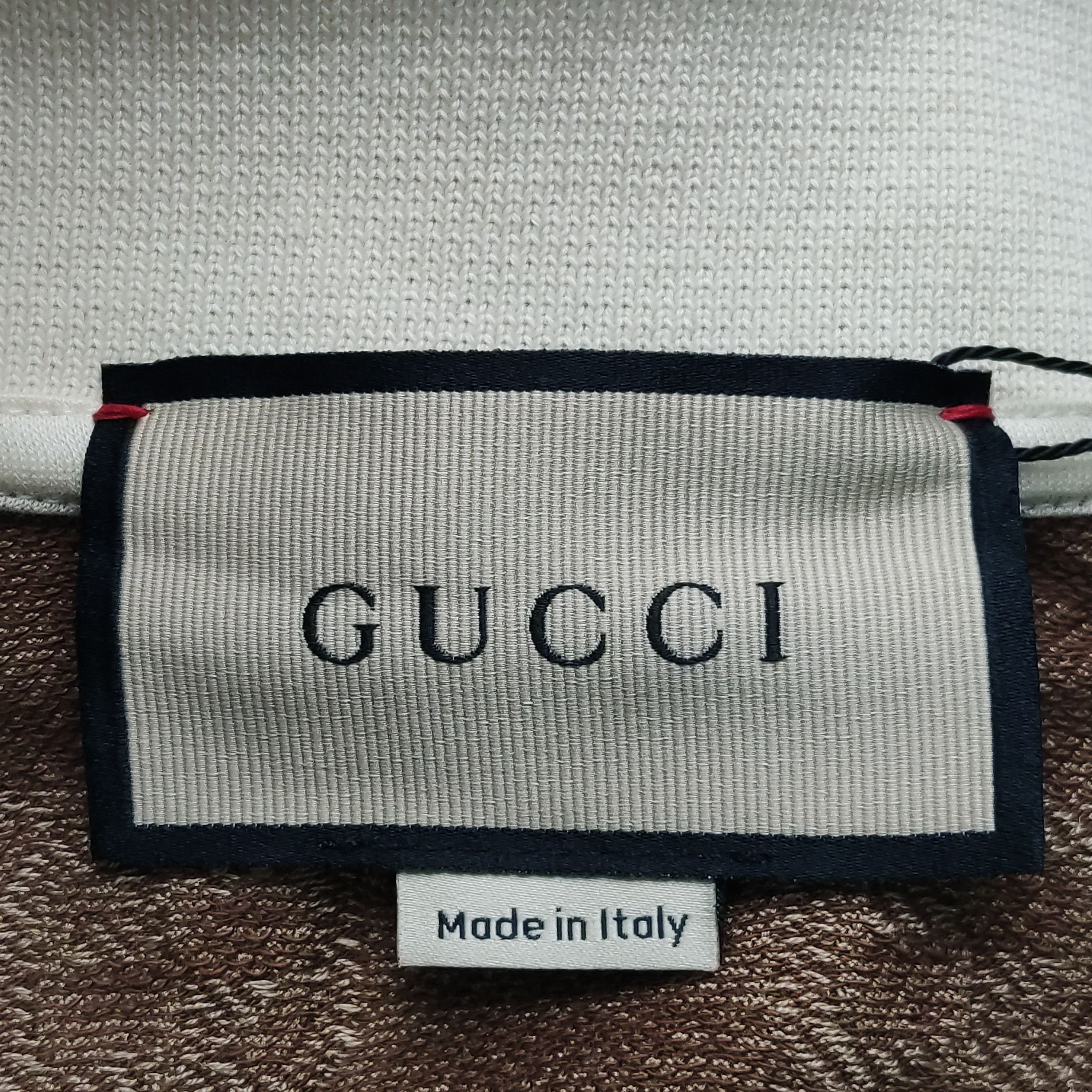 Gucci Gucci GG Monogram Cotton-Silk Polo Shirt XXXL Size US XXL / EU 58 / 5 - 12 Thumbnail
