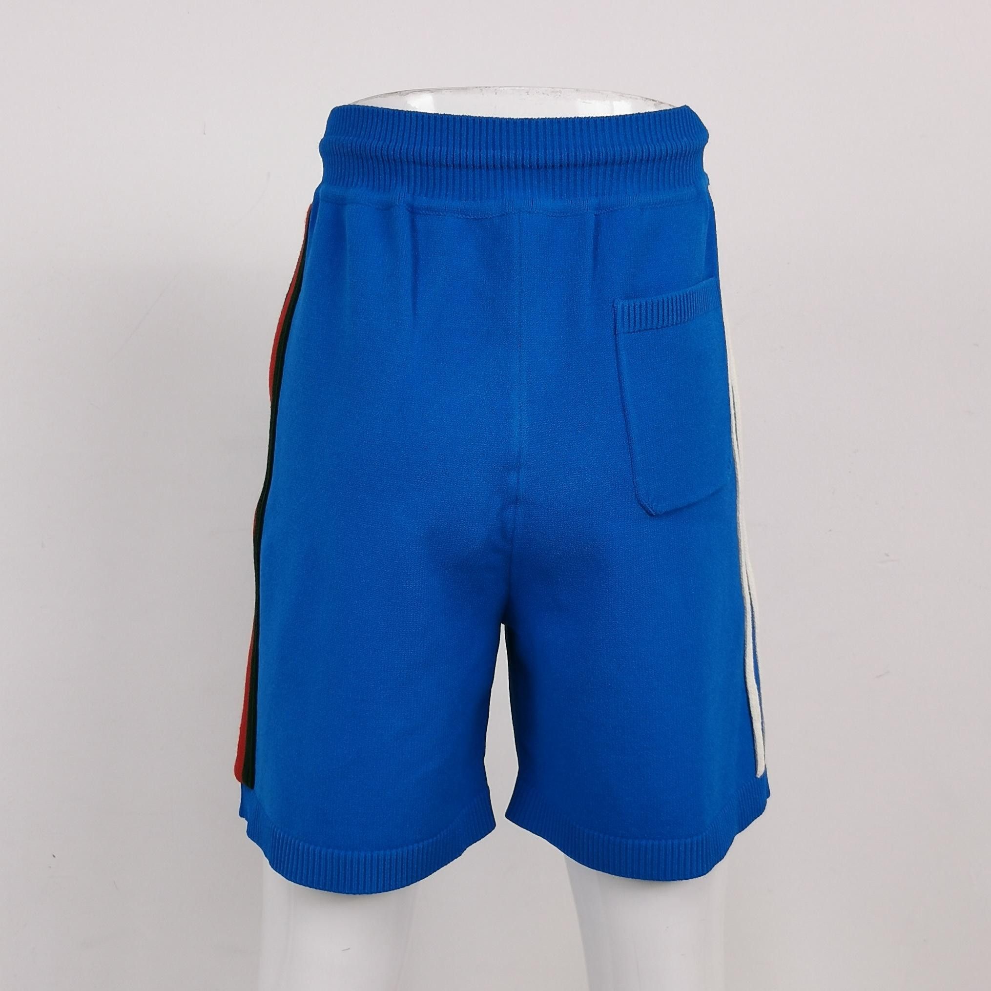Gucci Blue Cotton Logo Shorts, XXL Size US 28 / EU 44 - 4 Thumbnail