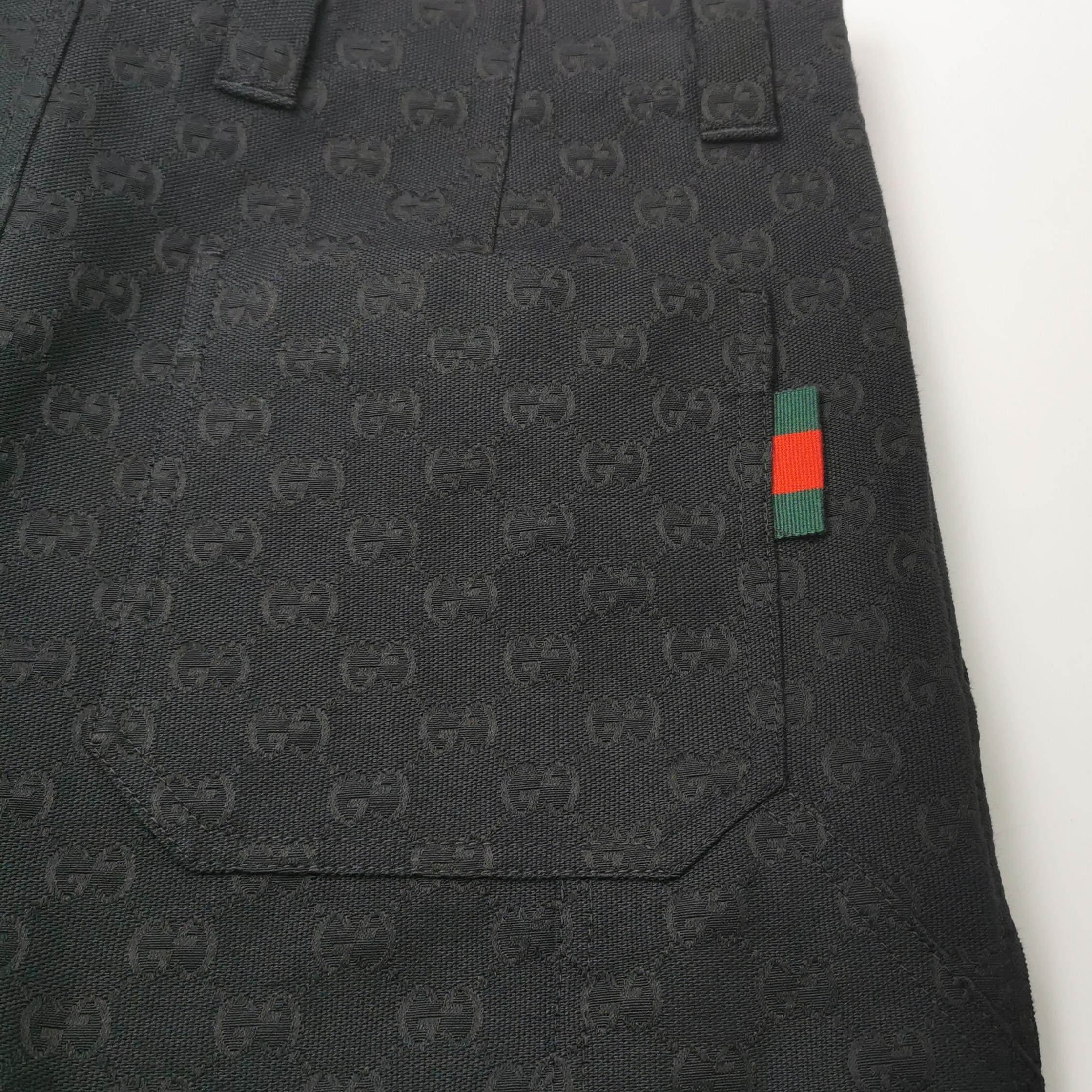 Gucci Gucci Black GG Pattern Shorts L Size US 26 / EU 42 - 7 Thumbnail