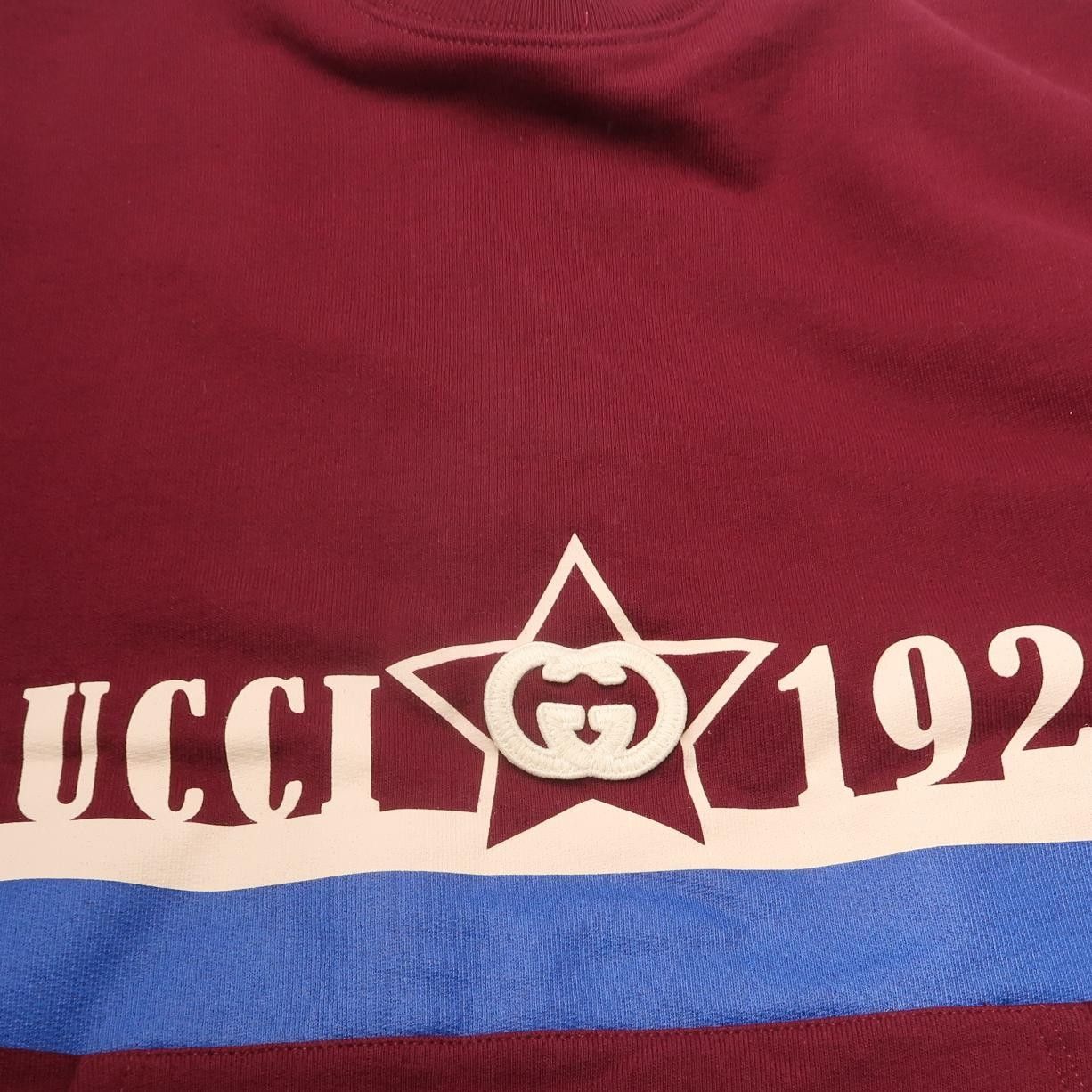 Gucci Gucci XS Maroon Logo Sweatshirt Size US XS / EU 42 / 0 - 5 Thumbnail