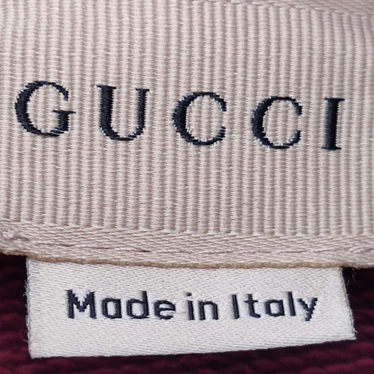 Gucci Gucci XS Maroon Logo Sweatshirt Size US XS / EU 42 / 0 - 9 Thumbnail