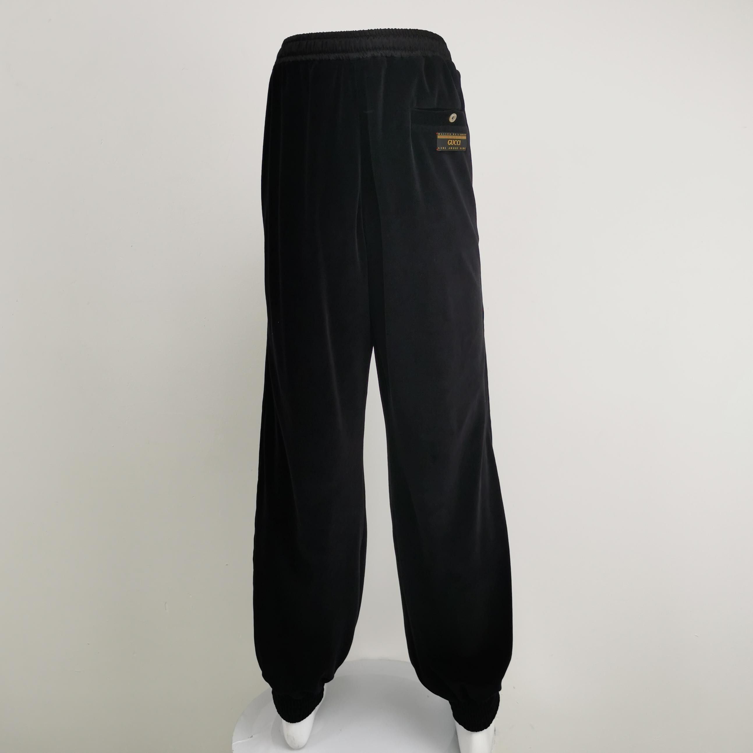 Gucci Gucci Black Drawstring Wide-Leg Pants M Size US 28 / EU 44 - 3 Thumbnail