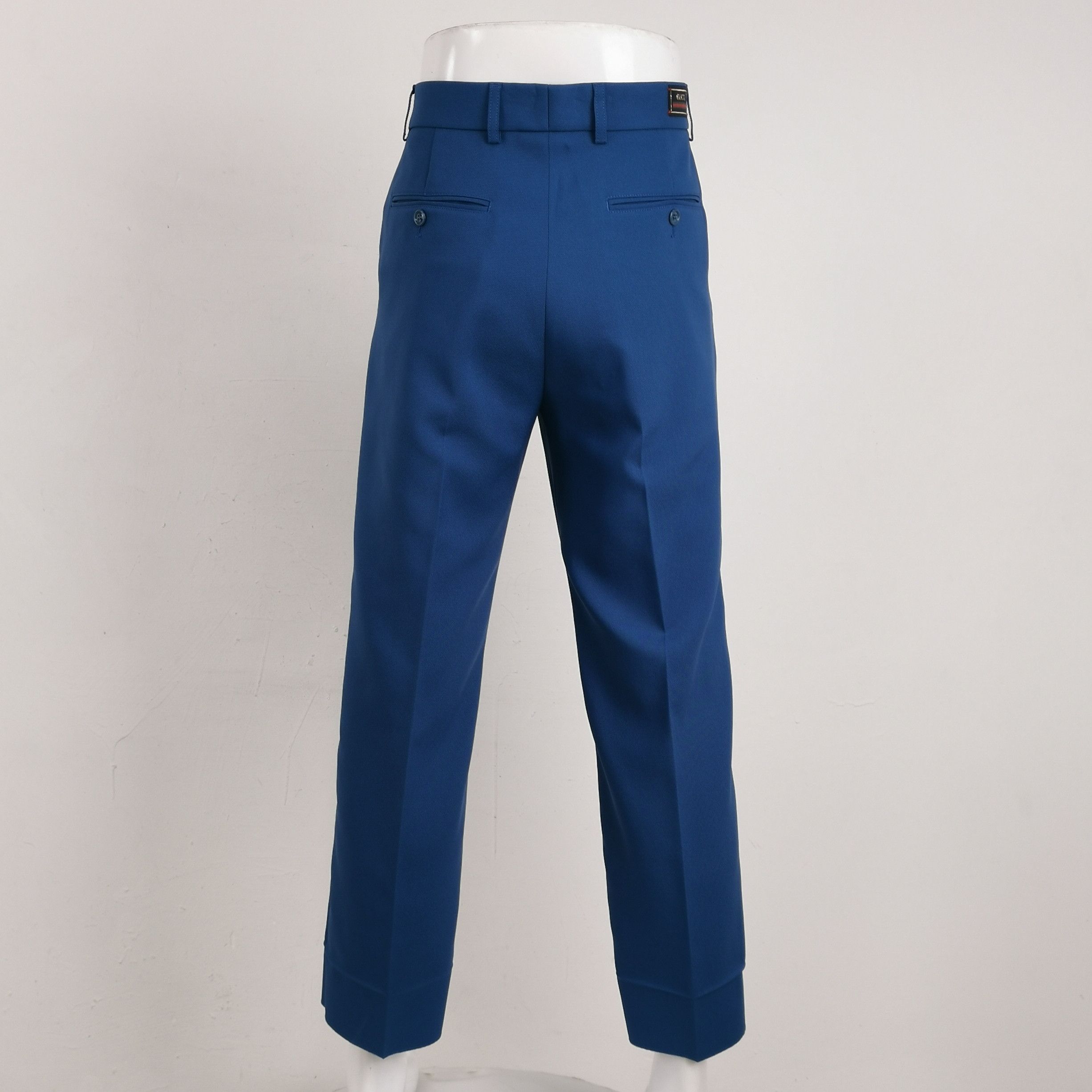 Gucci Gucci Blue Straight-Leg Tailored Pants M Size US 30 / EU 46 - 4 Thumbnail