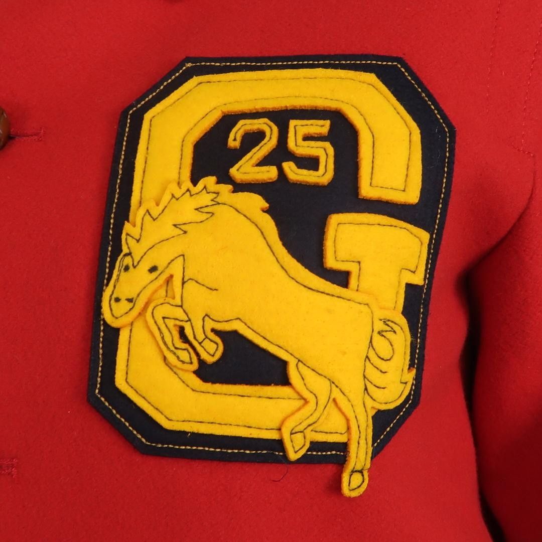 Gucci Red Child's Coat with Yellow 'G25' Patch Size US S / EU 44-46 / 1 - 5 Thumbnail
